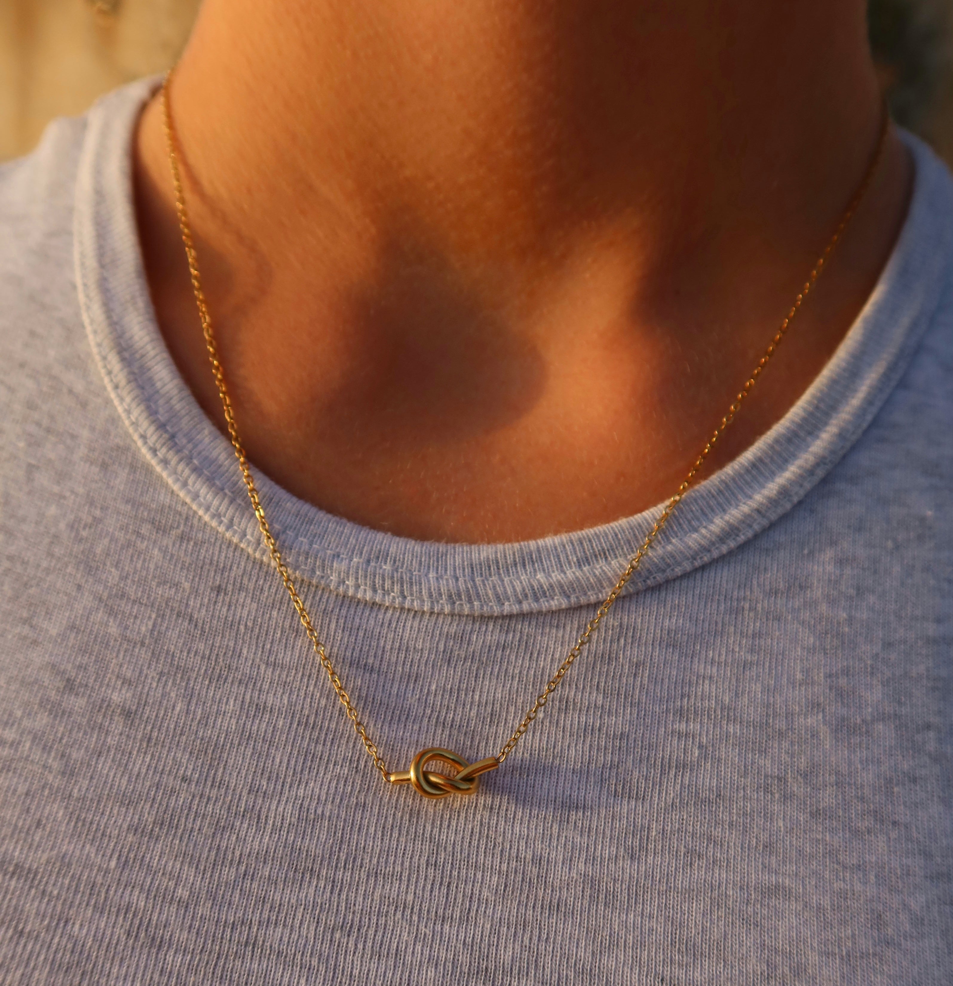 Golden Knot Necklace