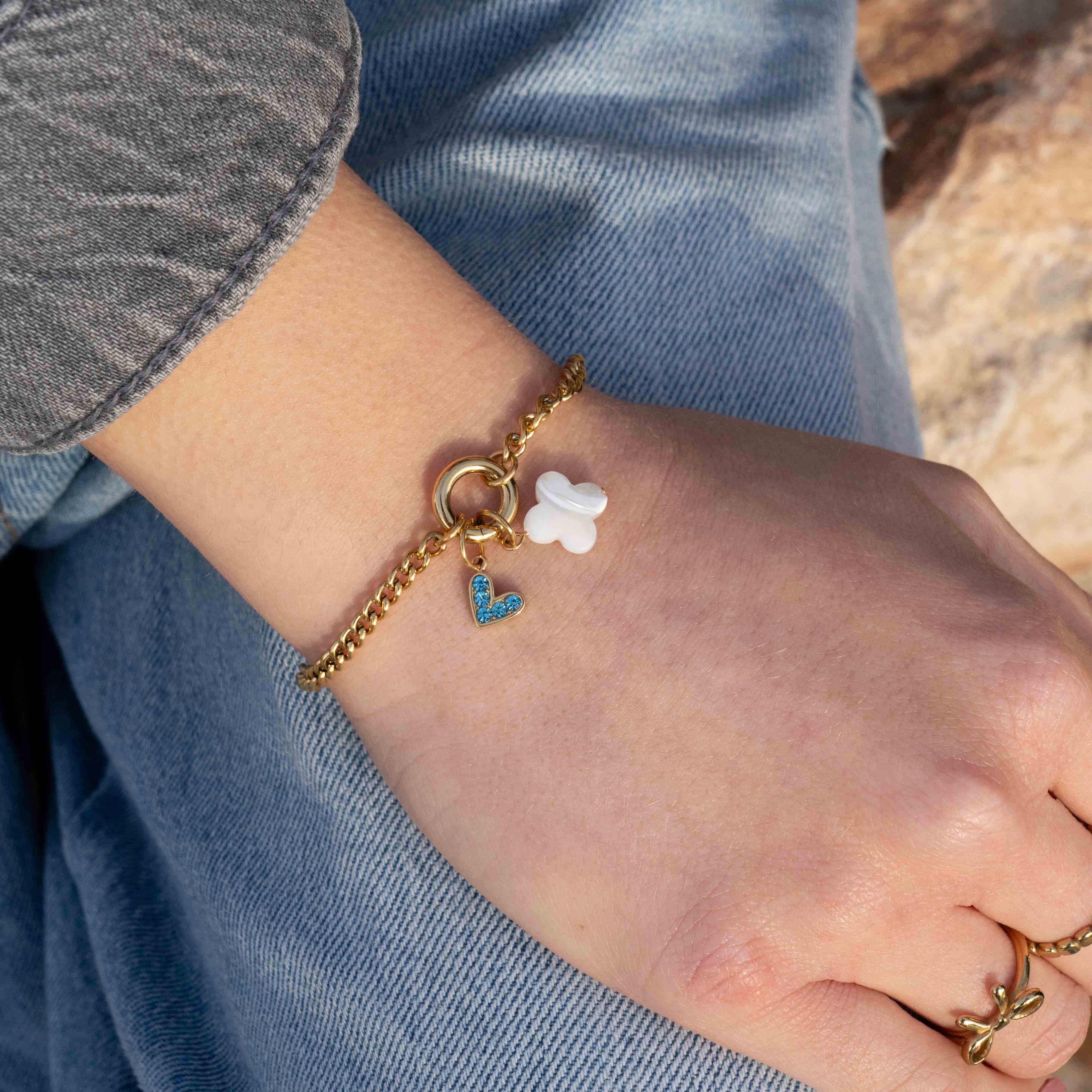 Sparkling Heart Charm