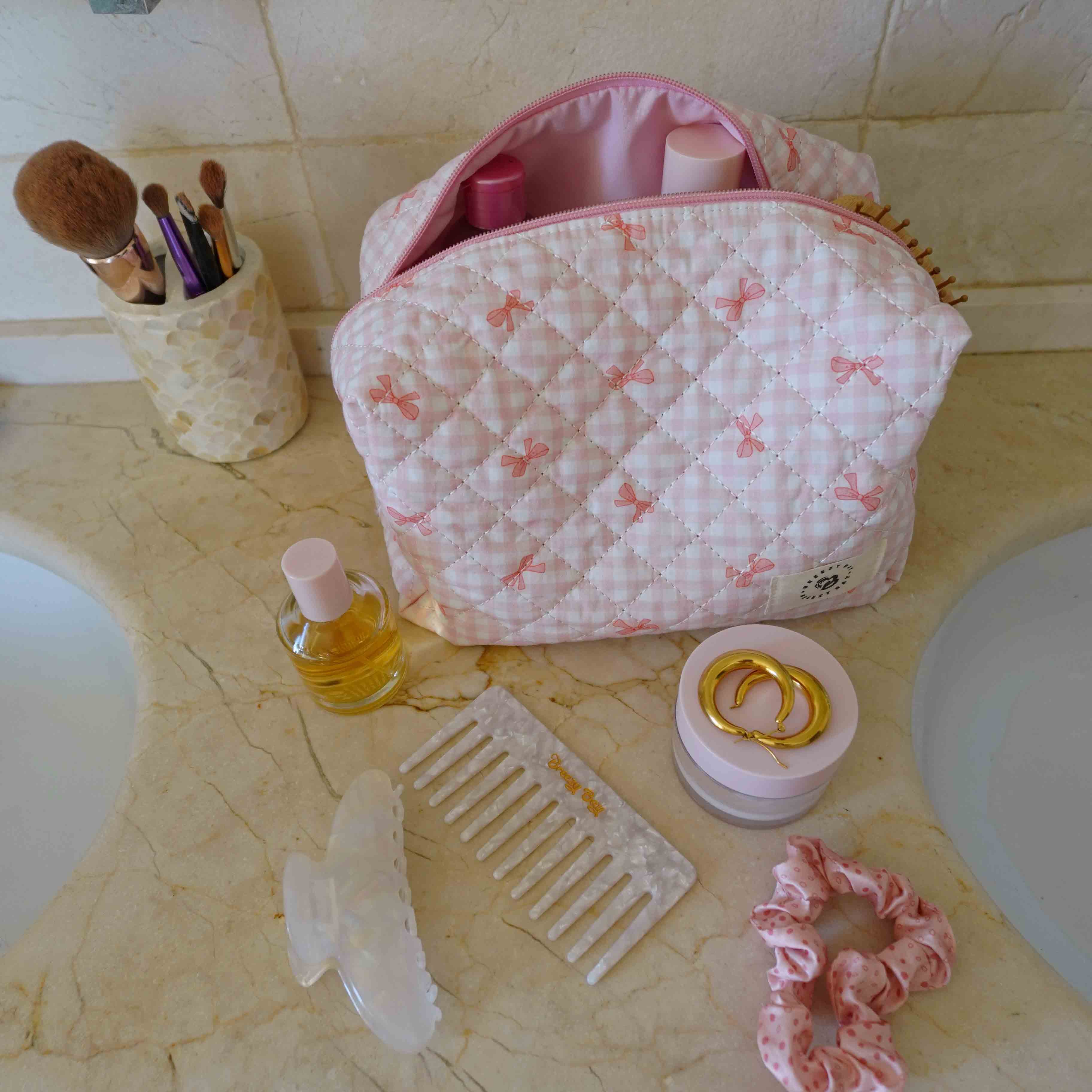"Pink Bow" Large Tasche