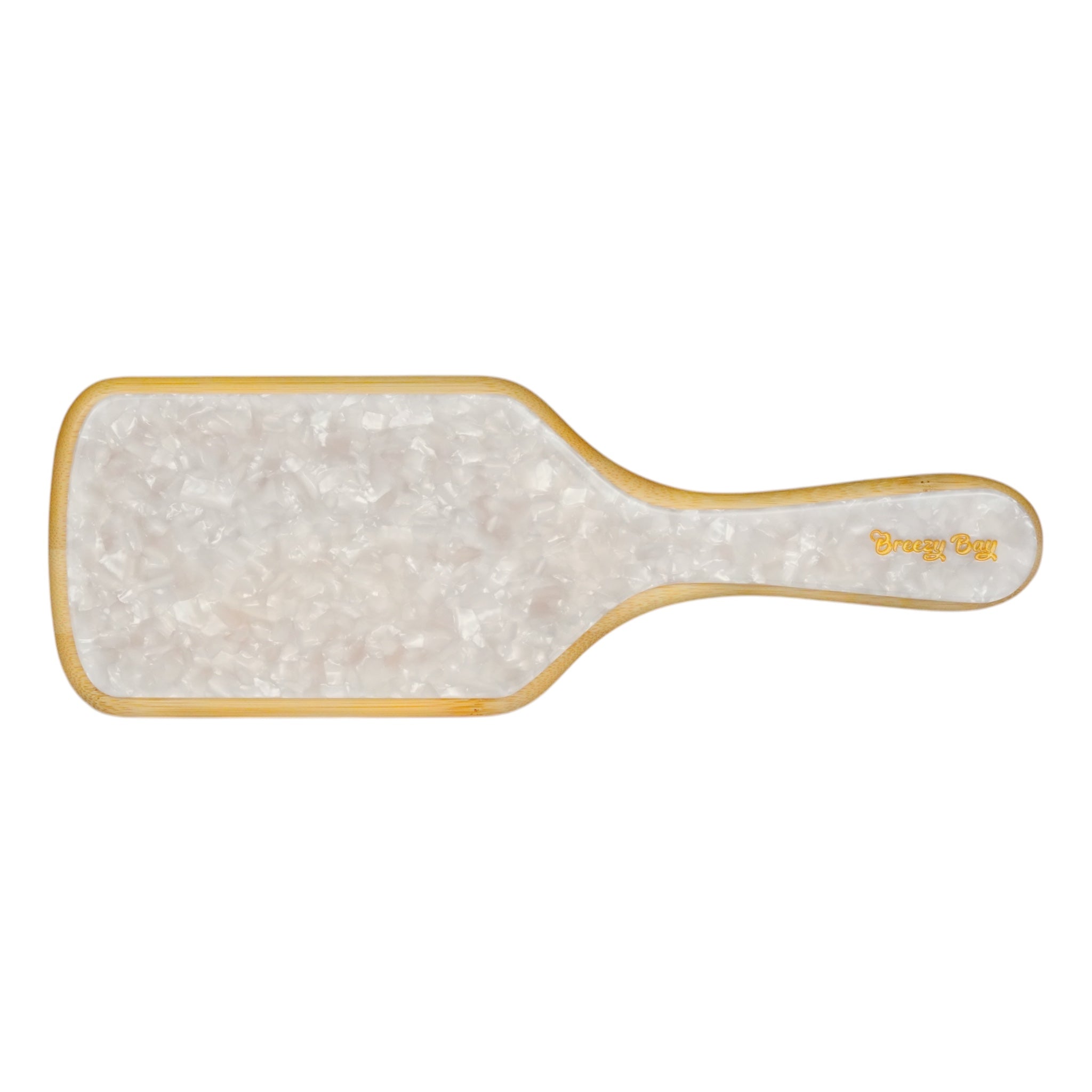 Marble White Paddle Brush