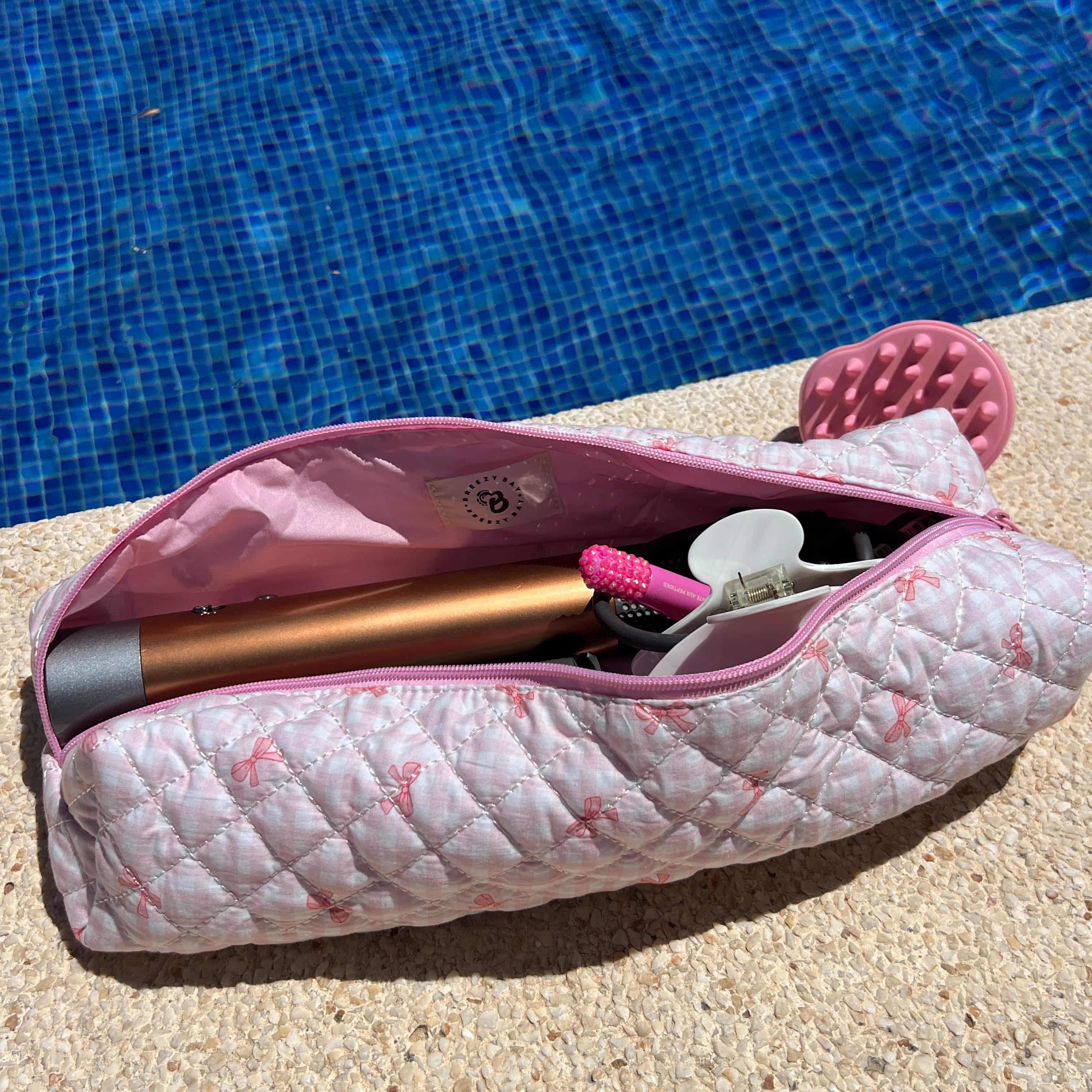 "Pink Bow" Hairtool Bag