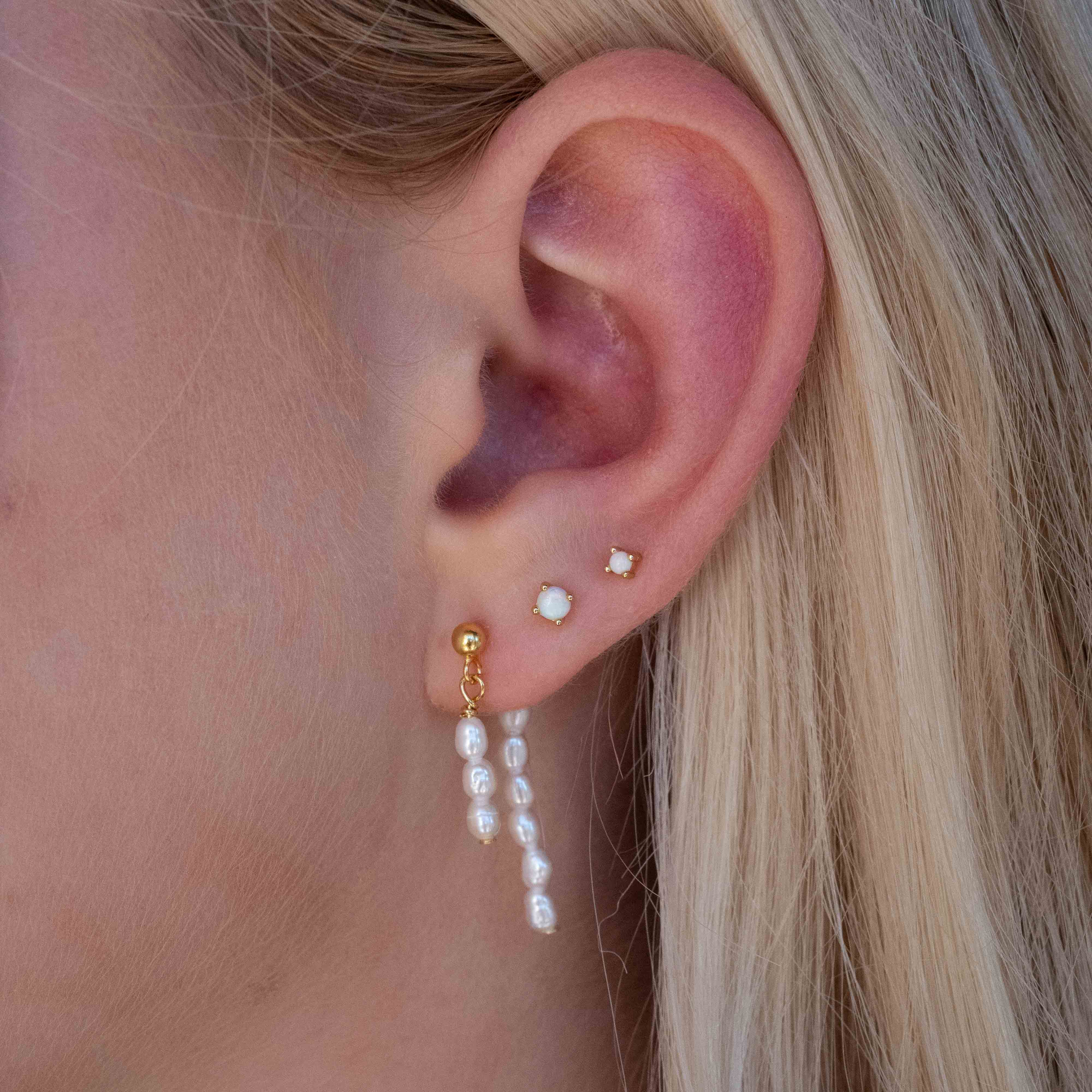 Double Pearl Ohrstecker