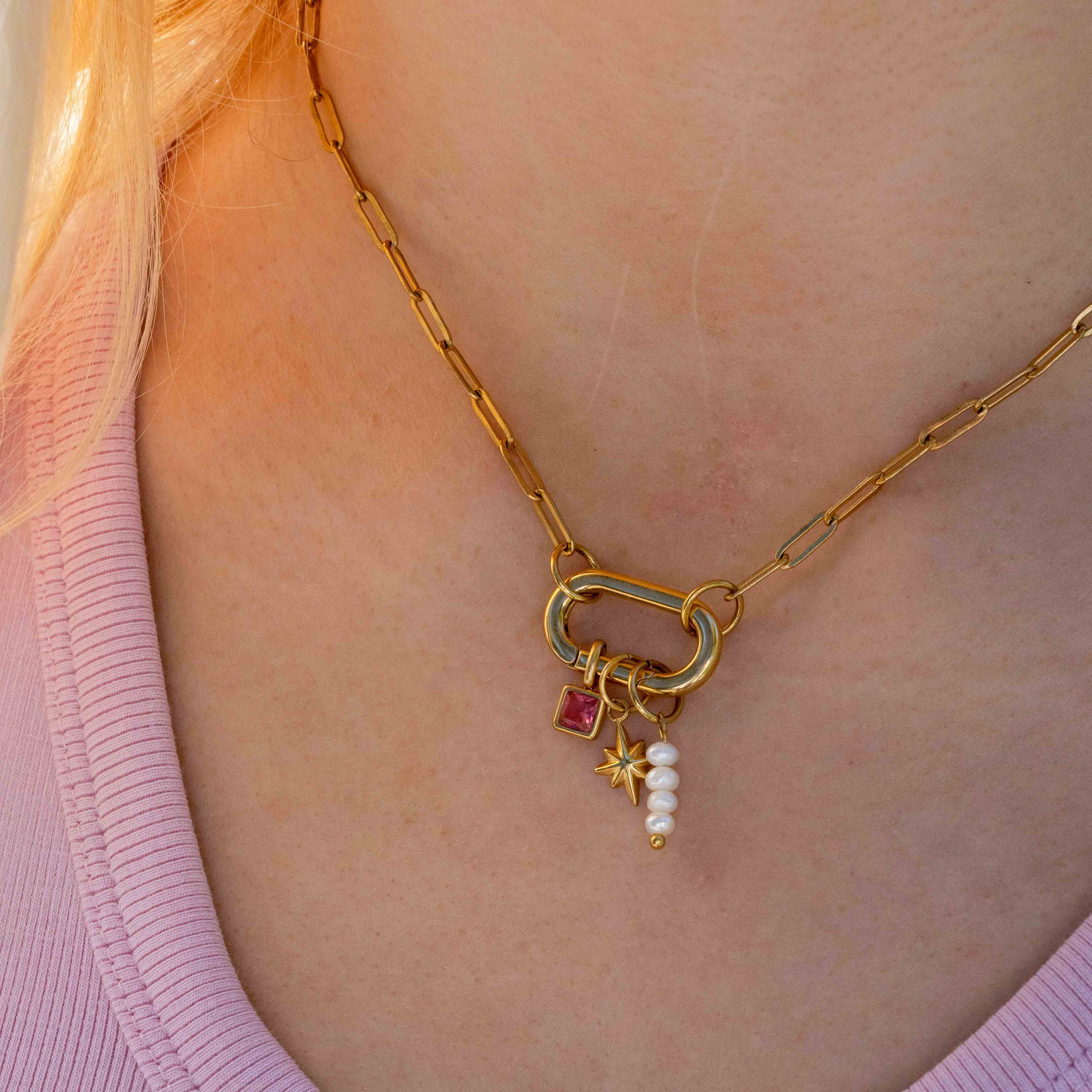 Oval Charm Necklace