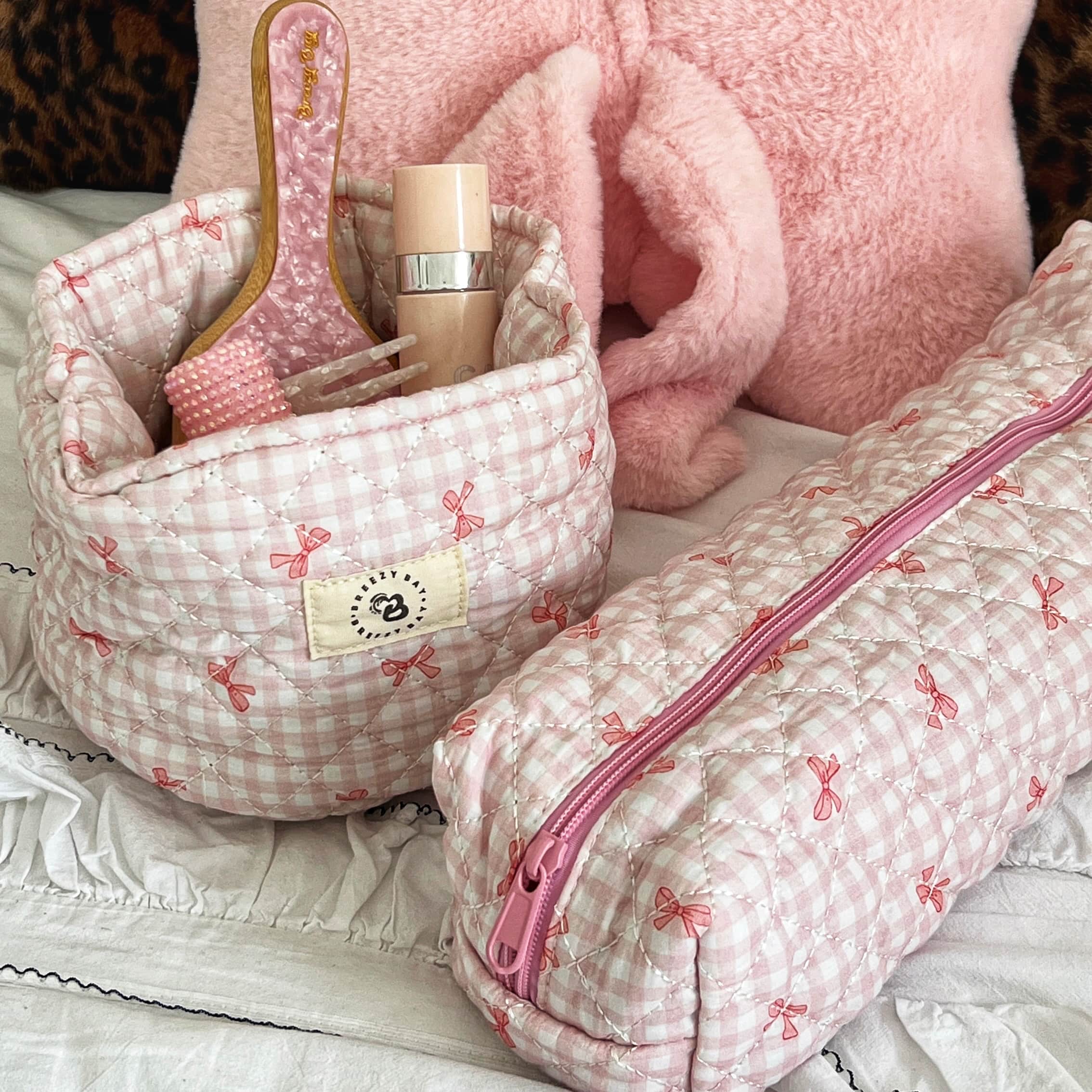 "Pink Bow" Hairtool Bag