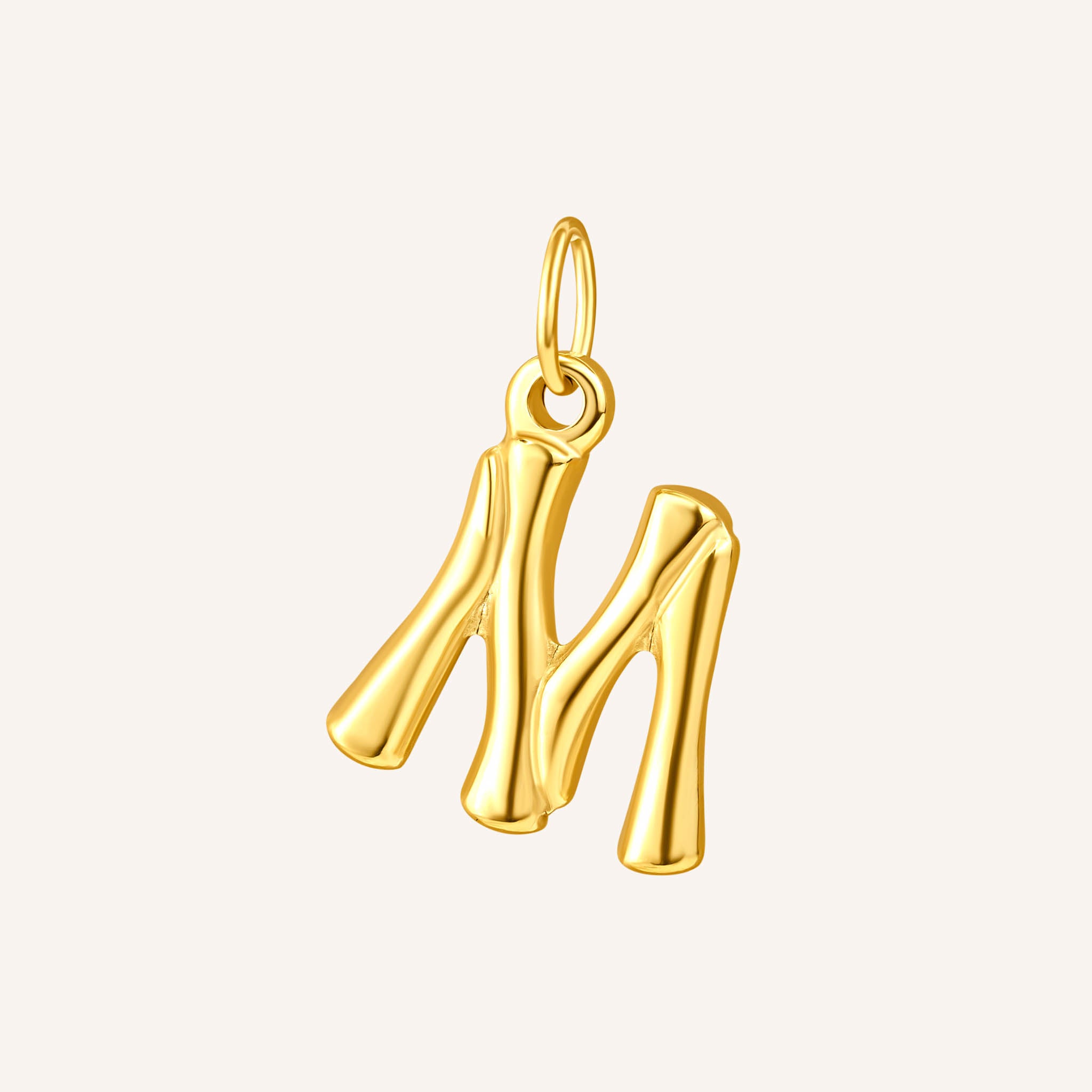 Bamboo Letter Charm