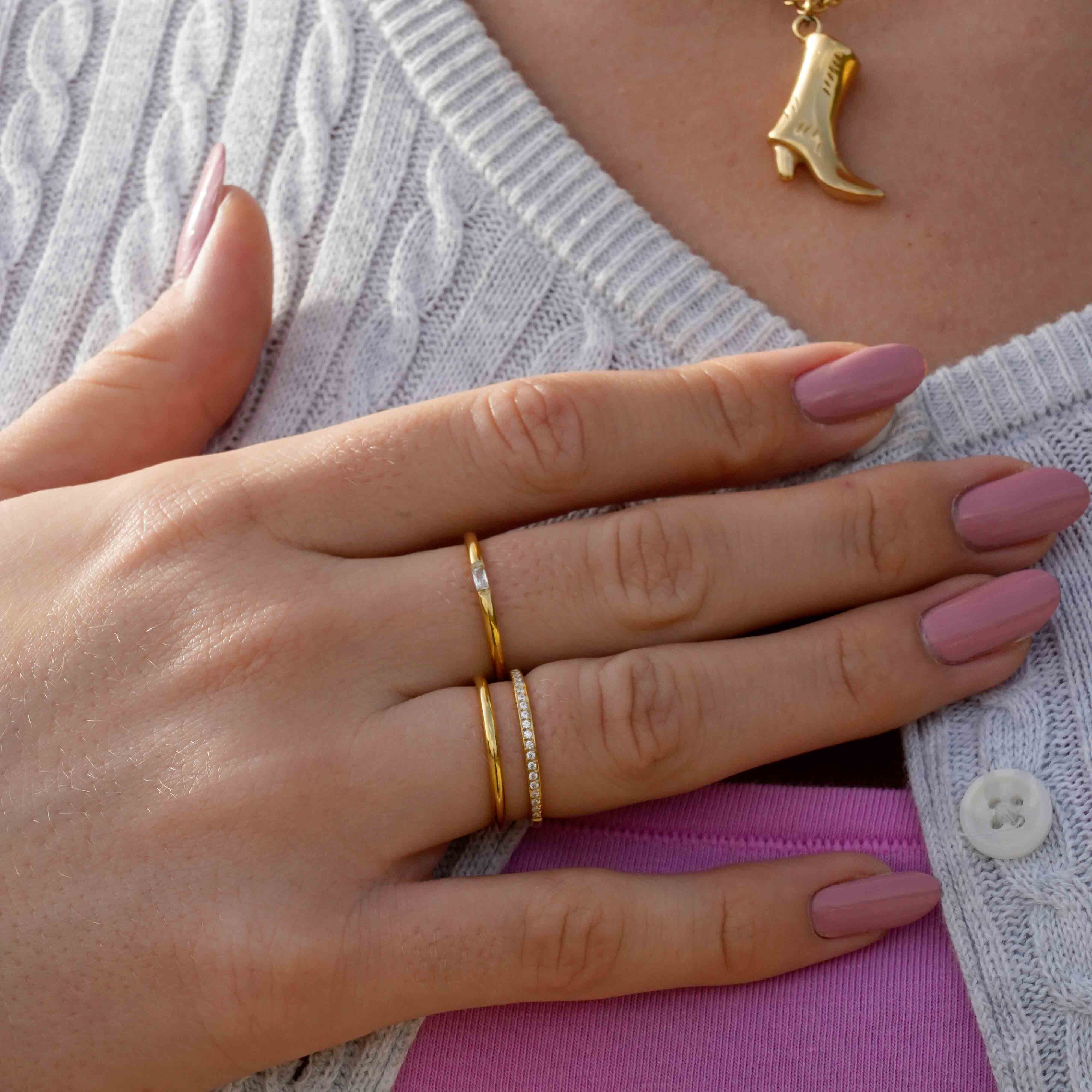 Double Diamonds Ring