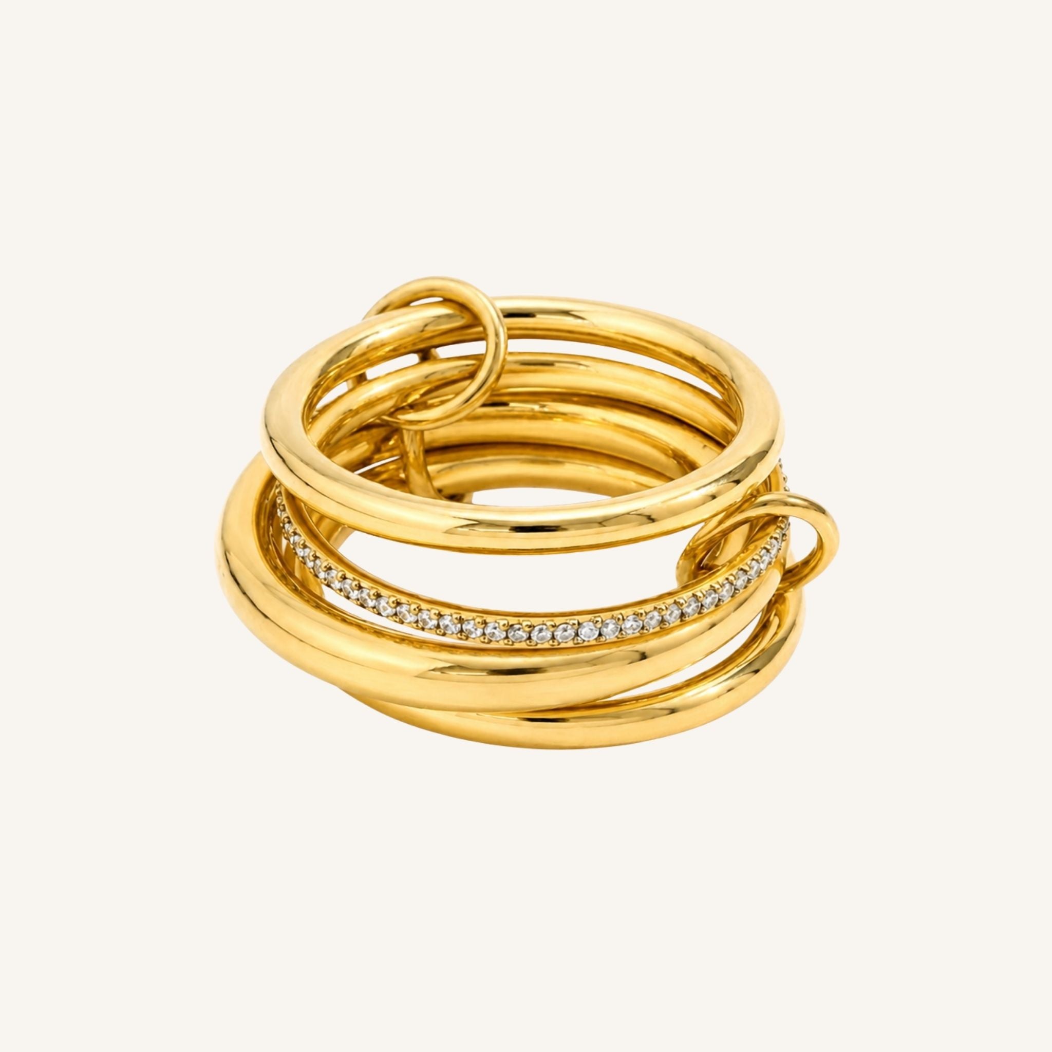 Glittering Ring Stack