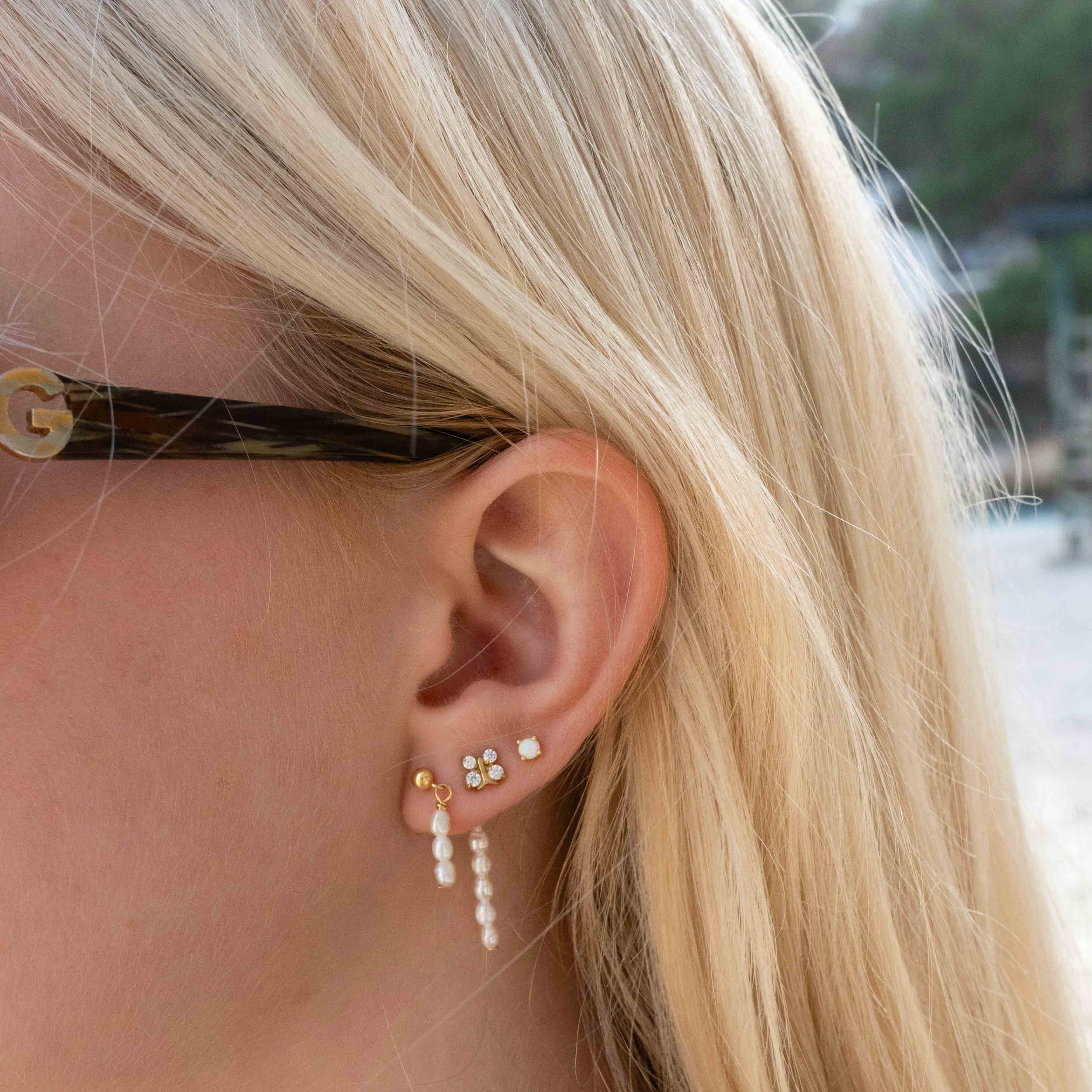 Double Pearl Ohrstecker