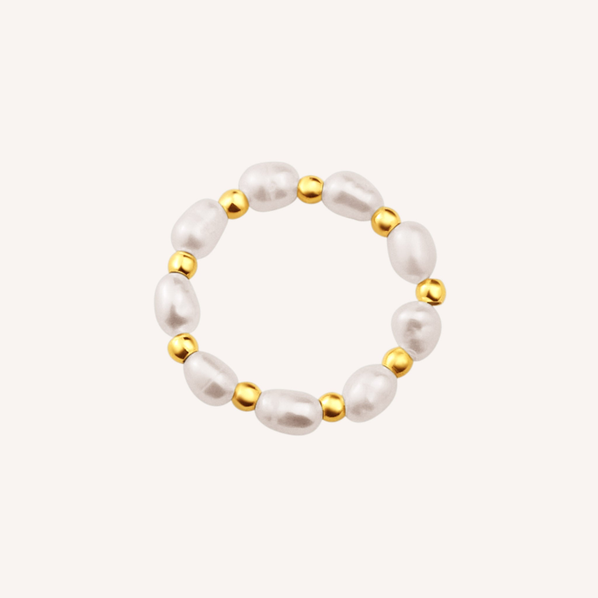 Golden Pearls Ring
