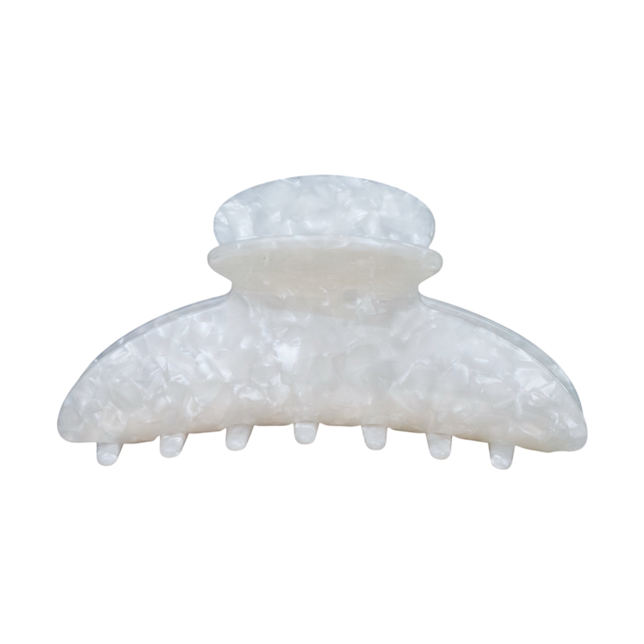 Haarklammer "Marble White"