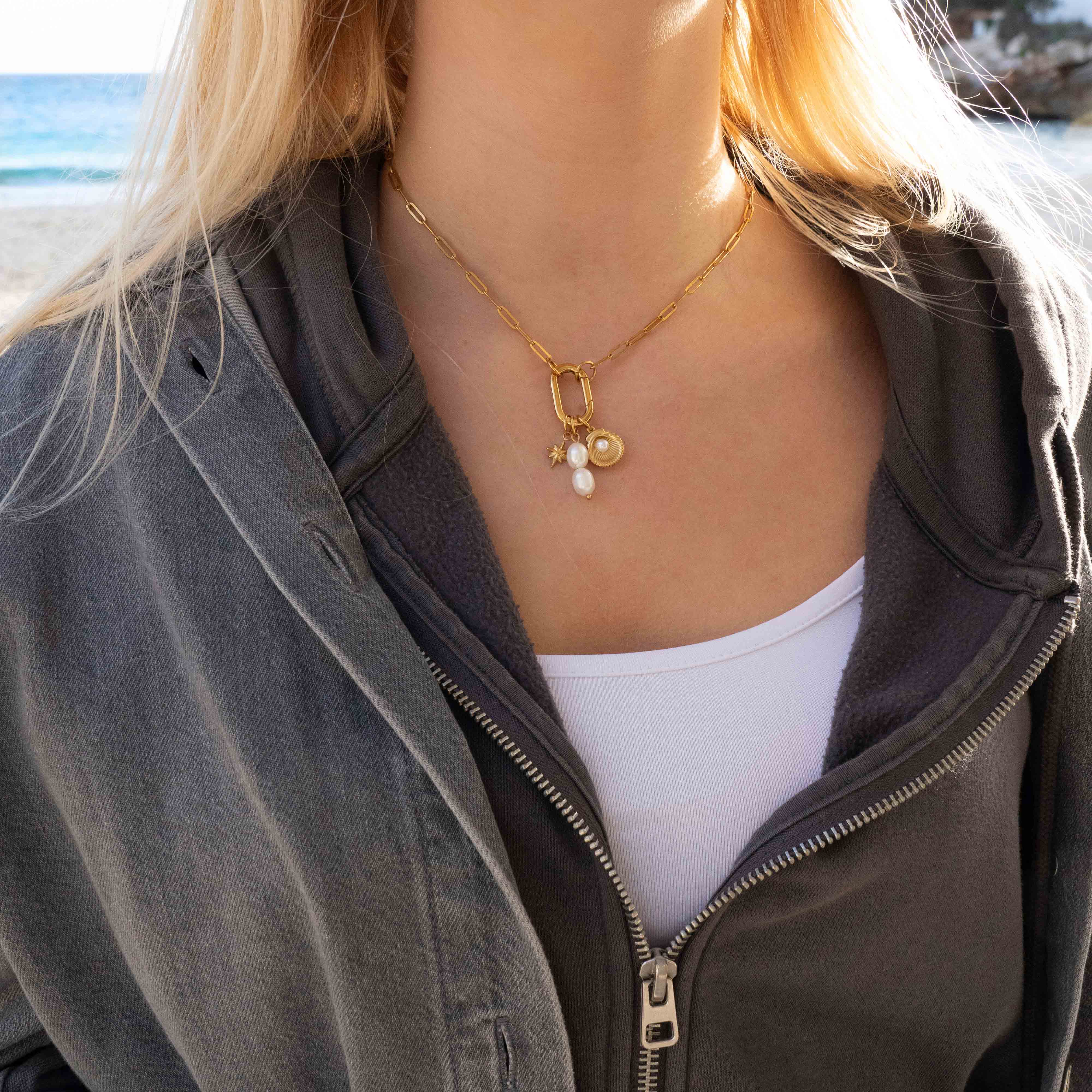 Oval Charm Necklace