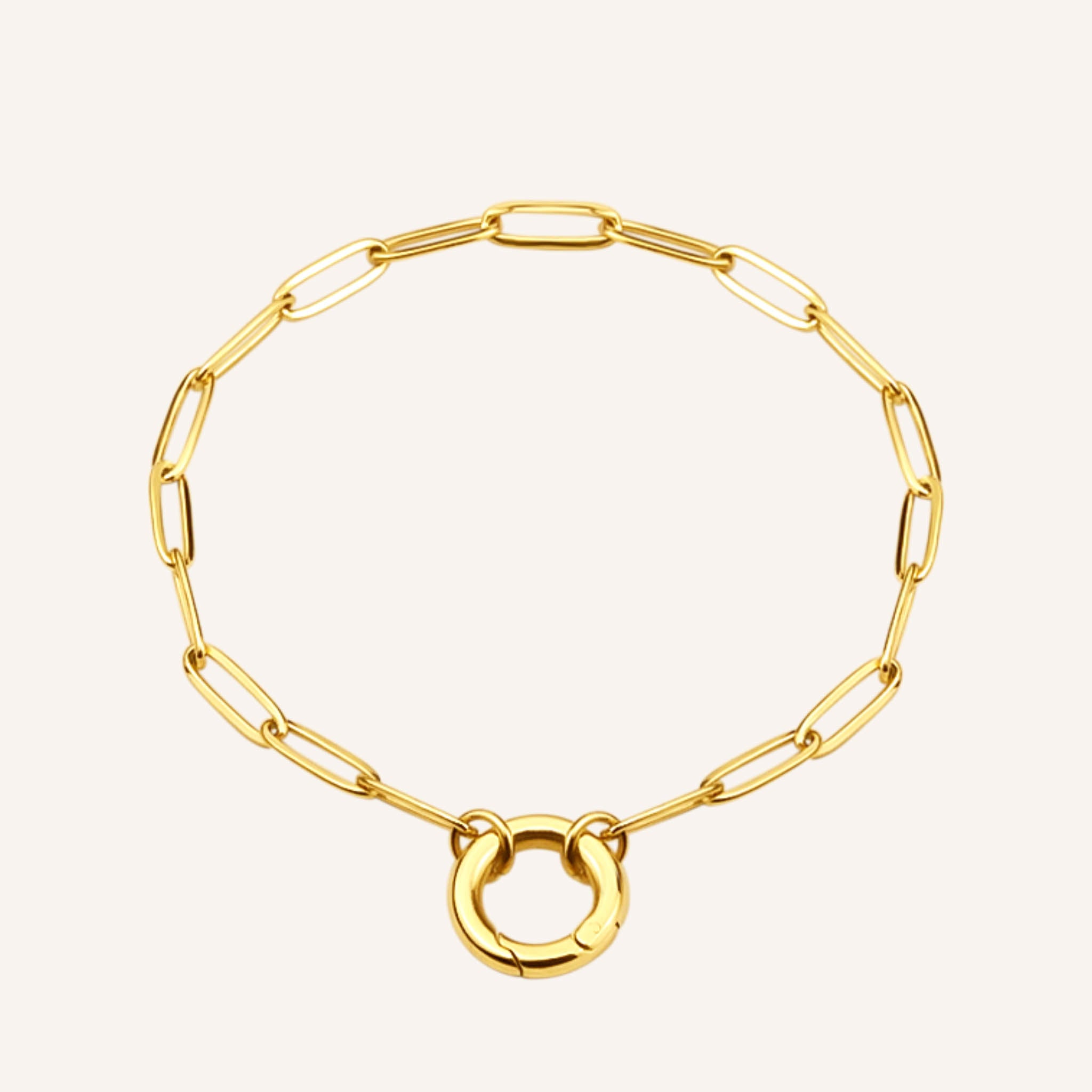 Paperclip Charm Armband