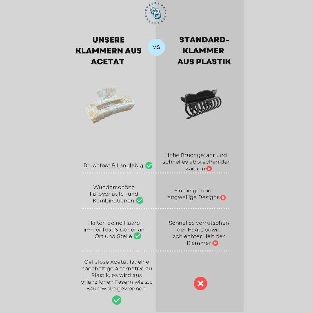 Haarklammer "Aqua"