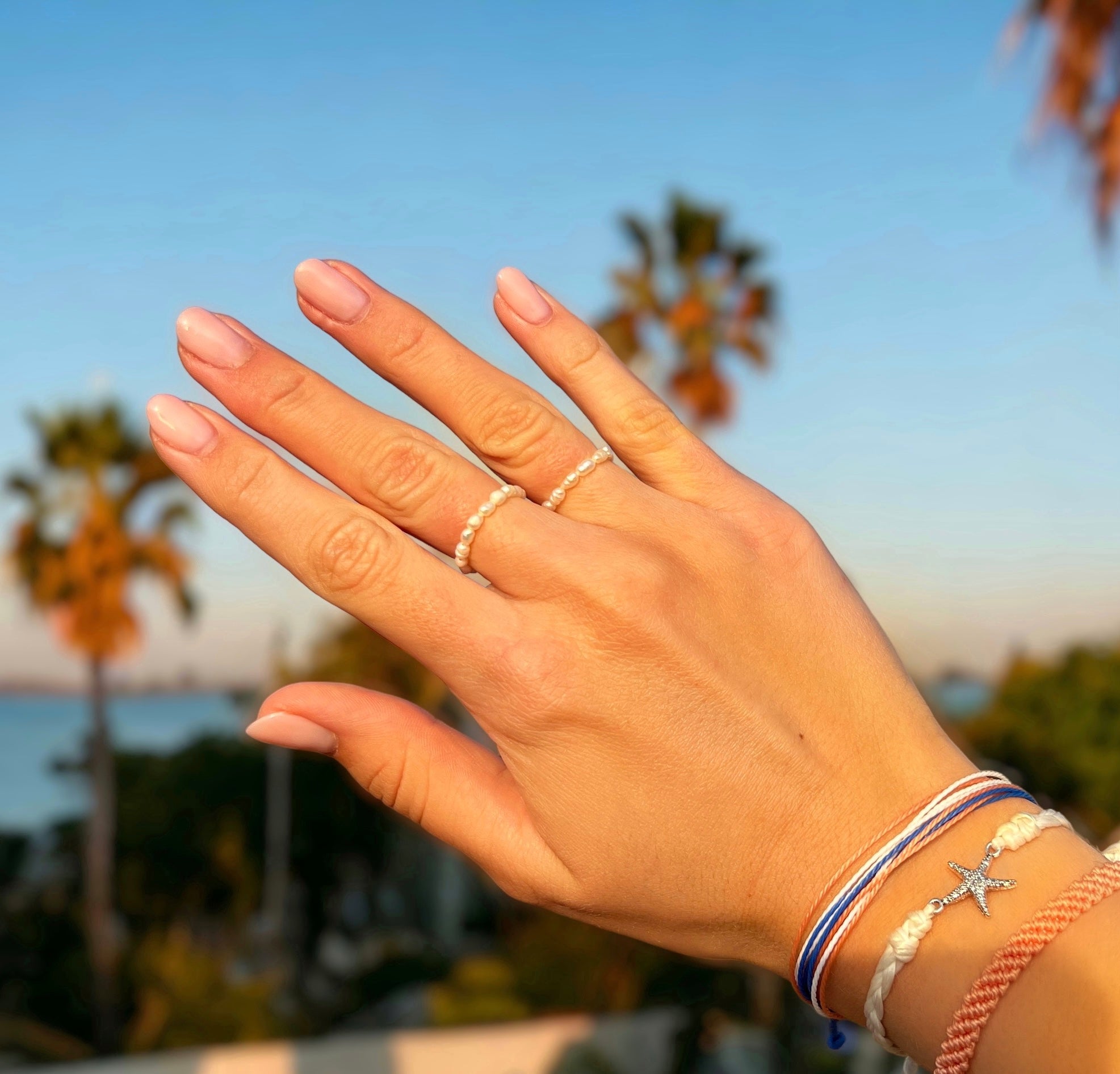 Pearl Ring Set