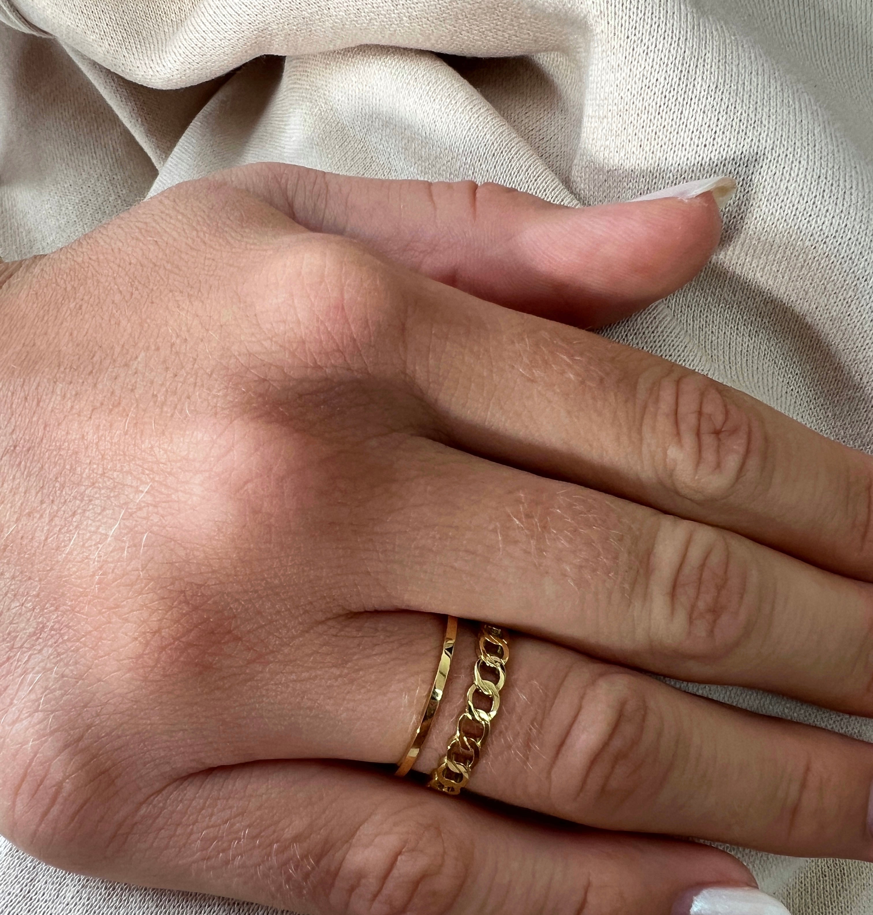 Double chain ring
