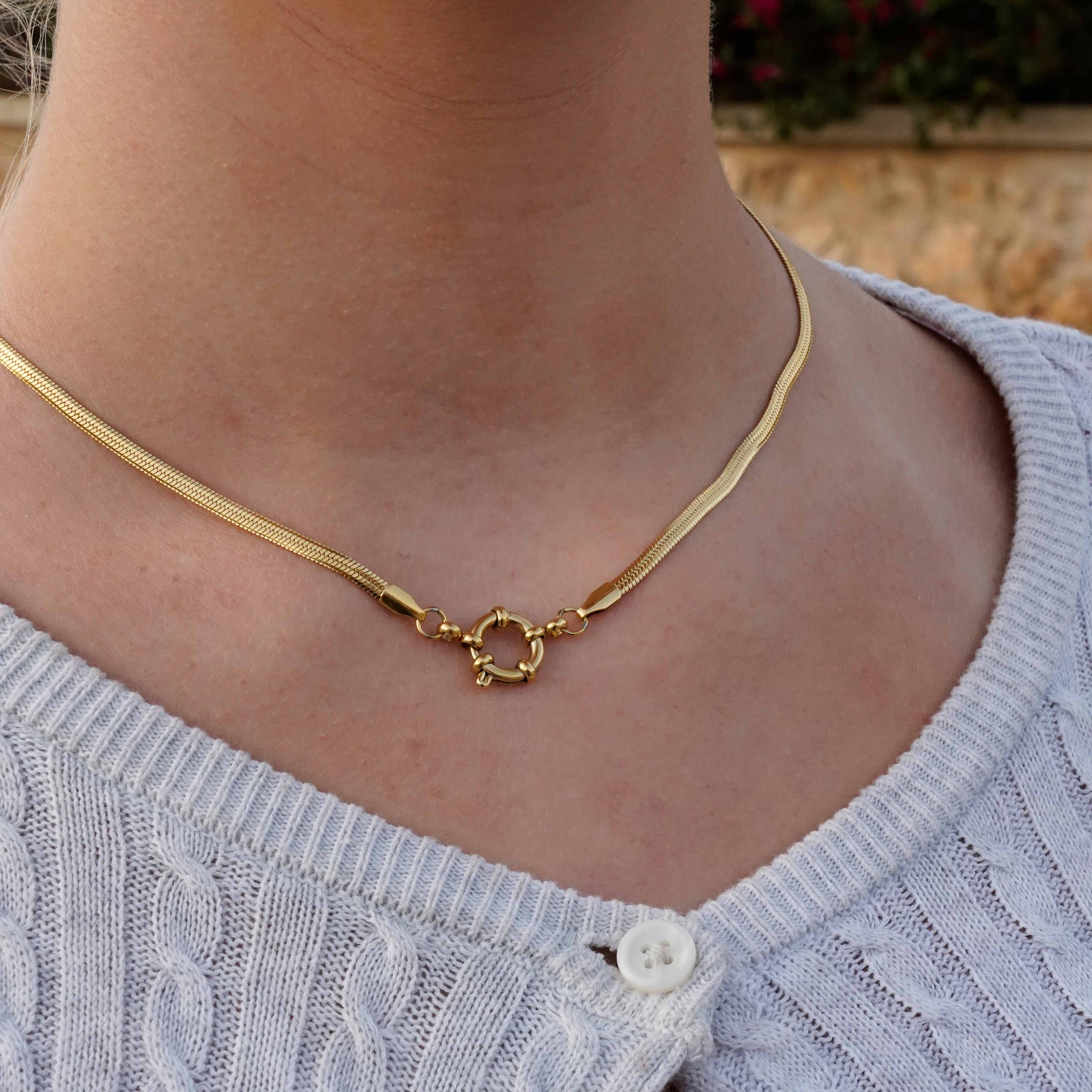 Snake Charm Necklace