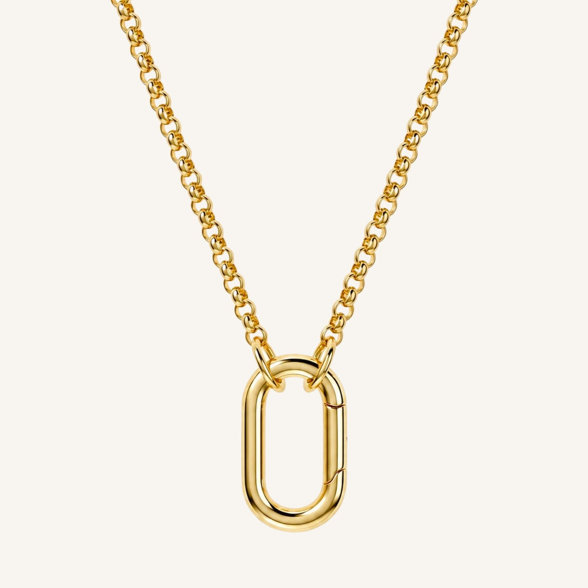 Dreamy Oval Charm Necklace
