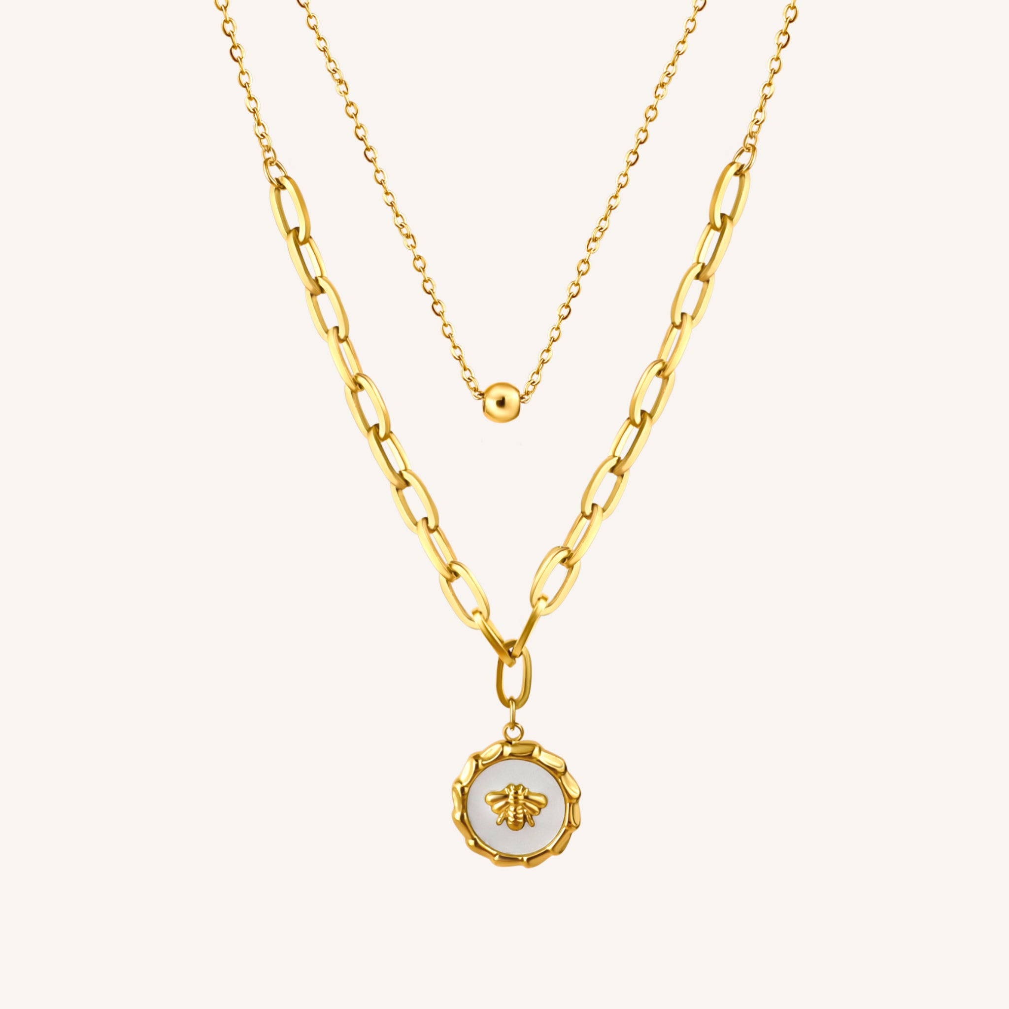 Abeja Necklace Layered