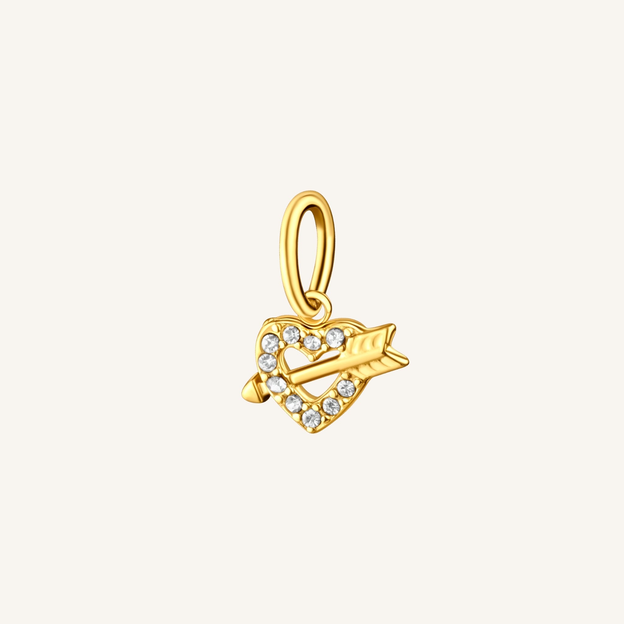 Arrow Heart Charm
