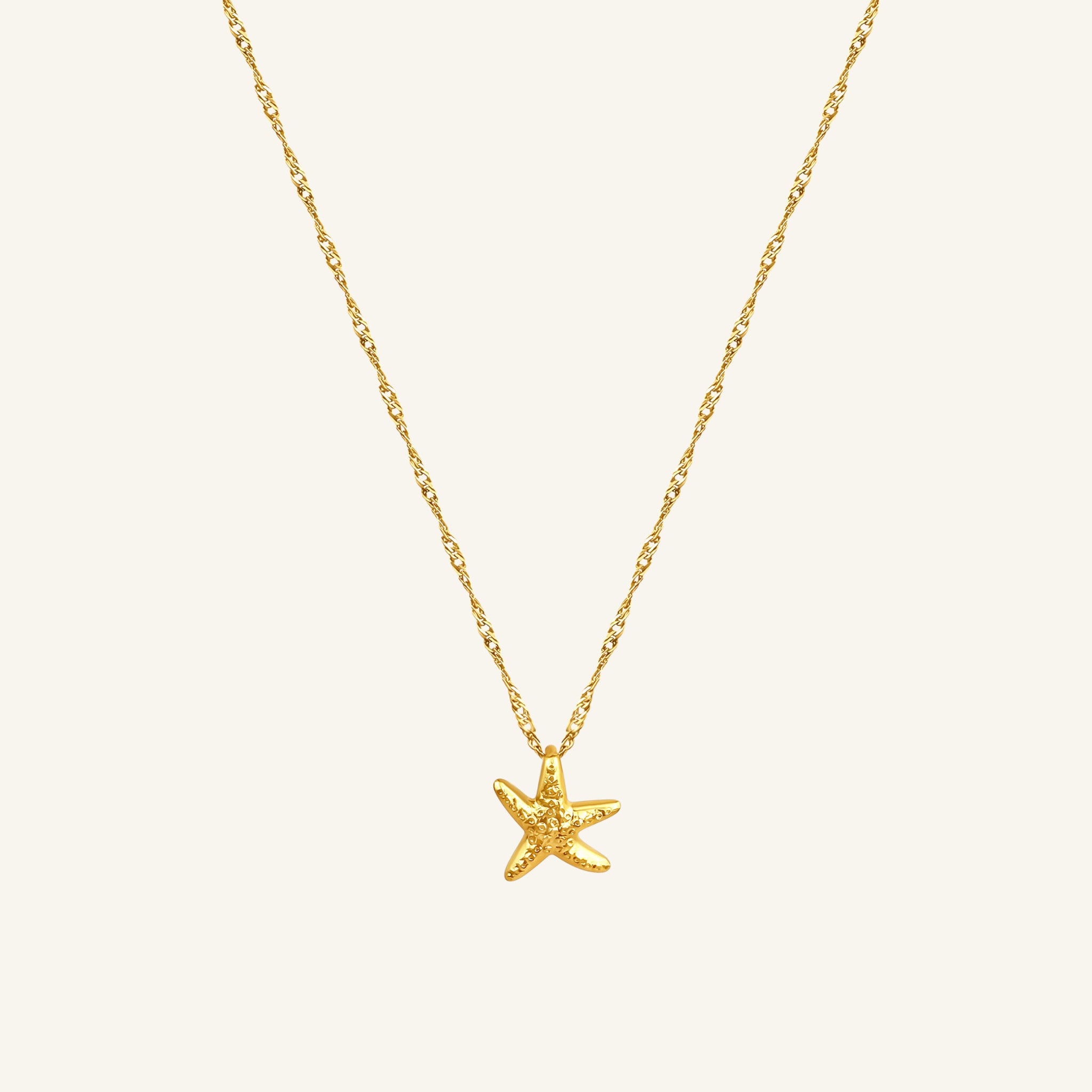 Golden Starfish Necklace