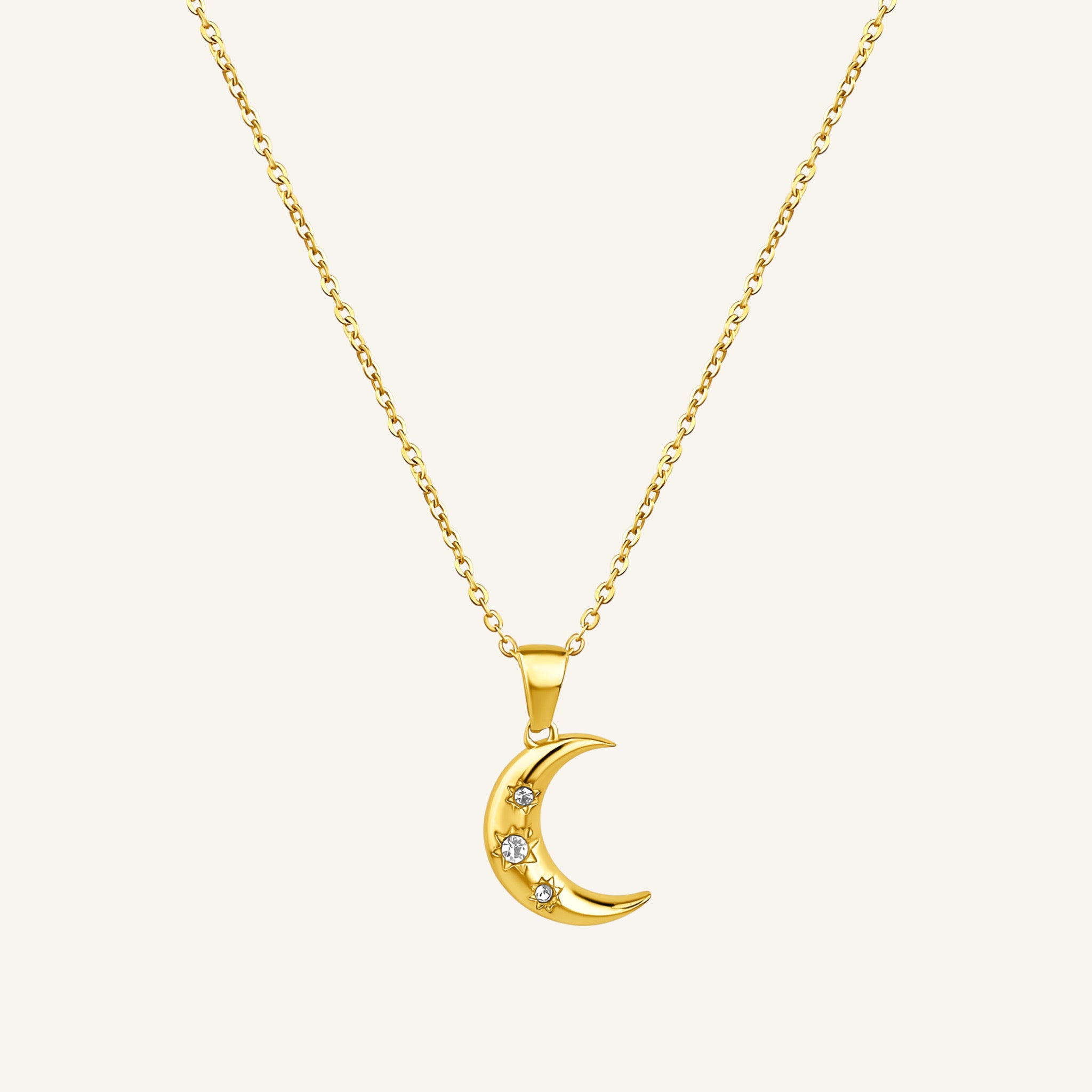 Sparkling Moon Necklace