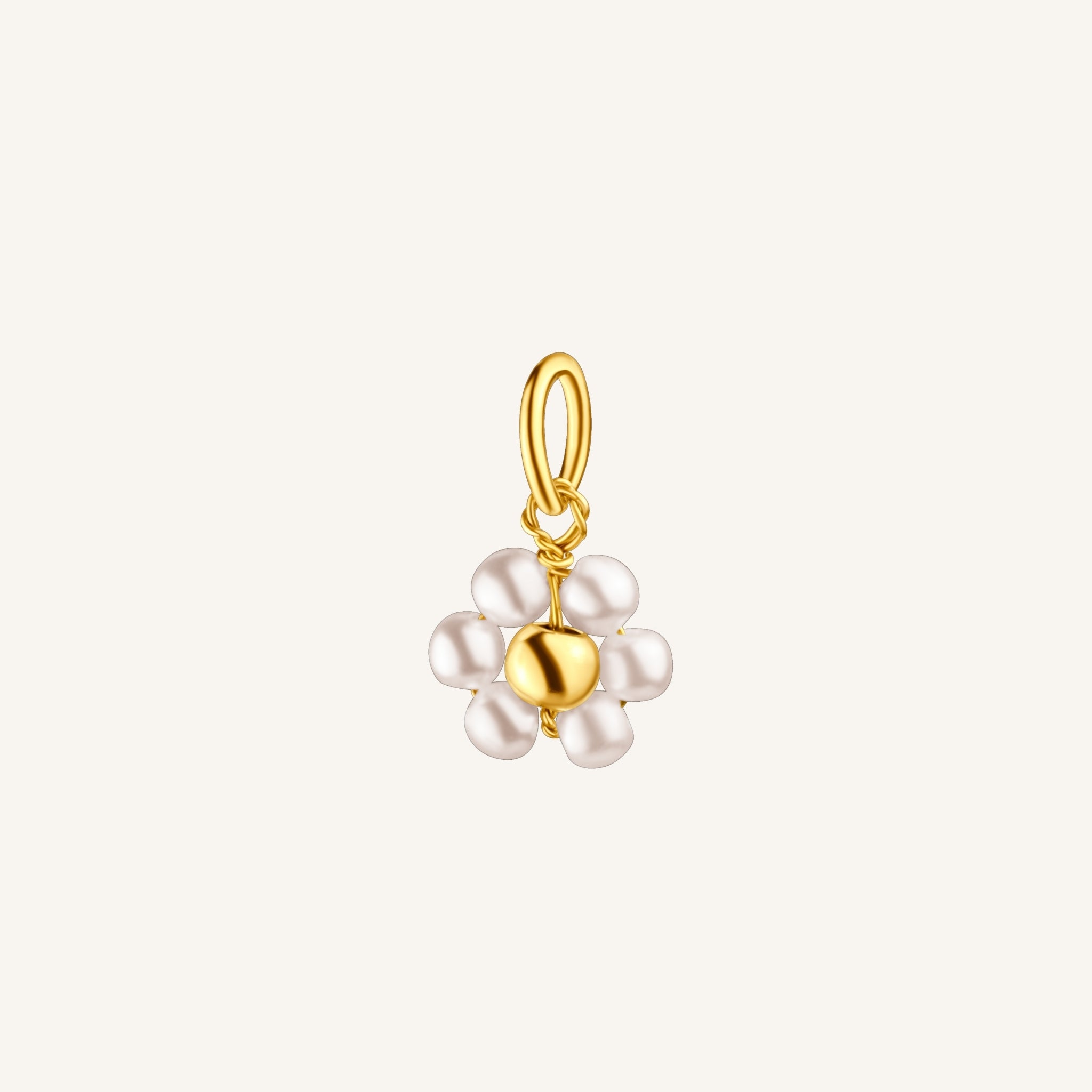Pearly Flower Charm