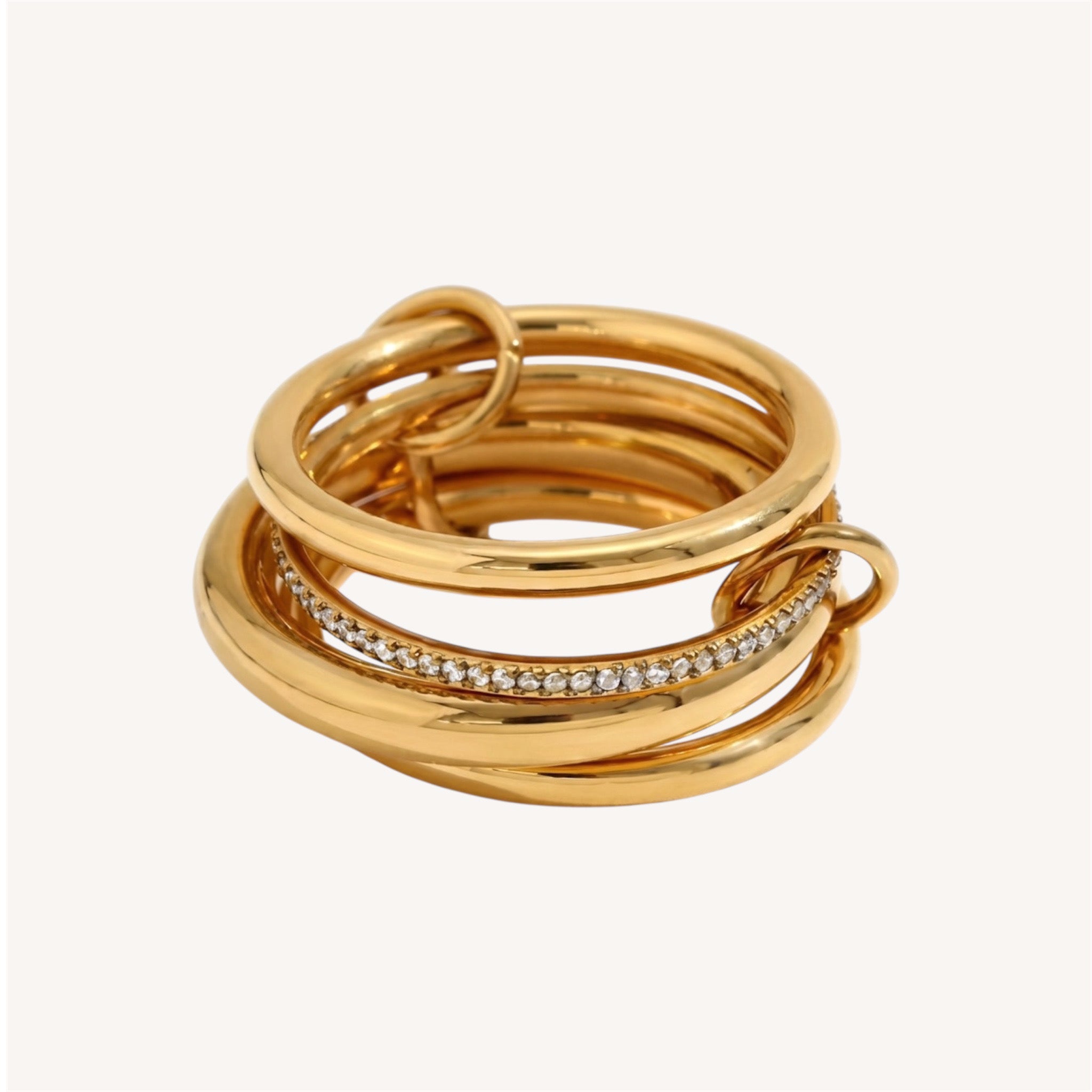 Glittering Ring Stack