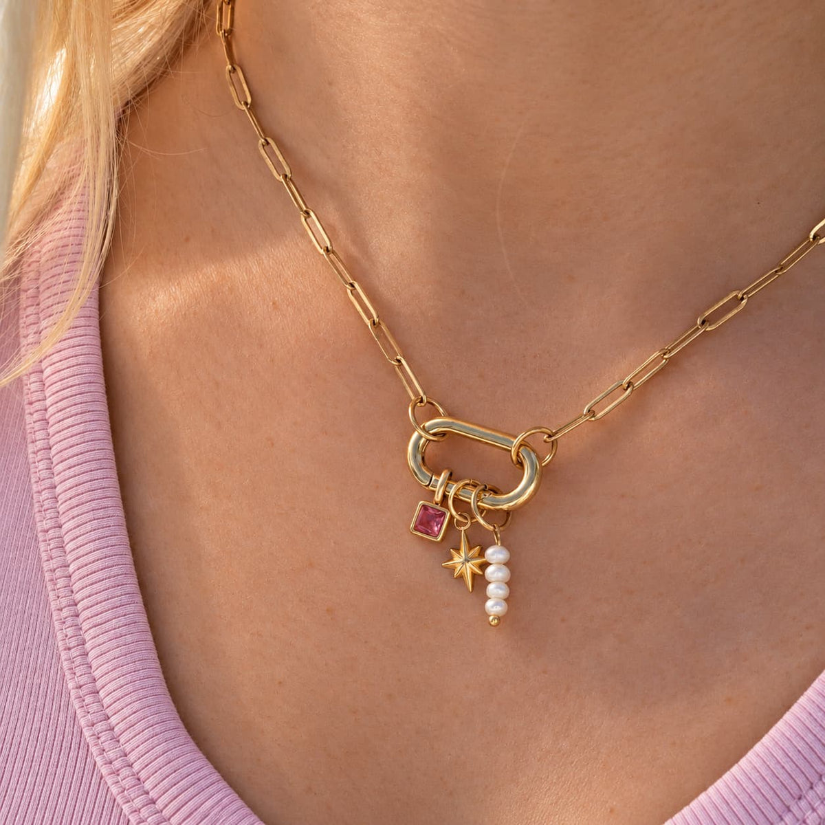 Oval Charm Necklace