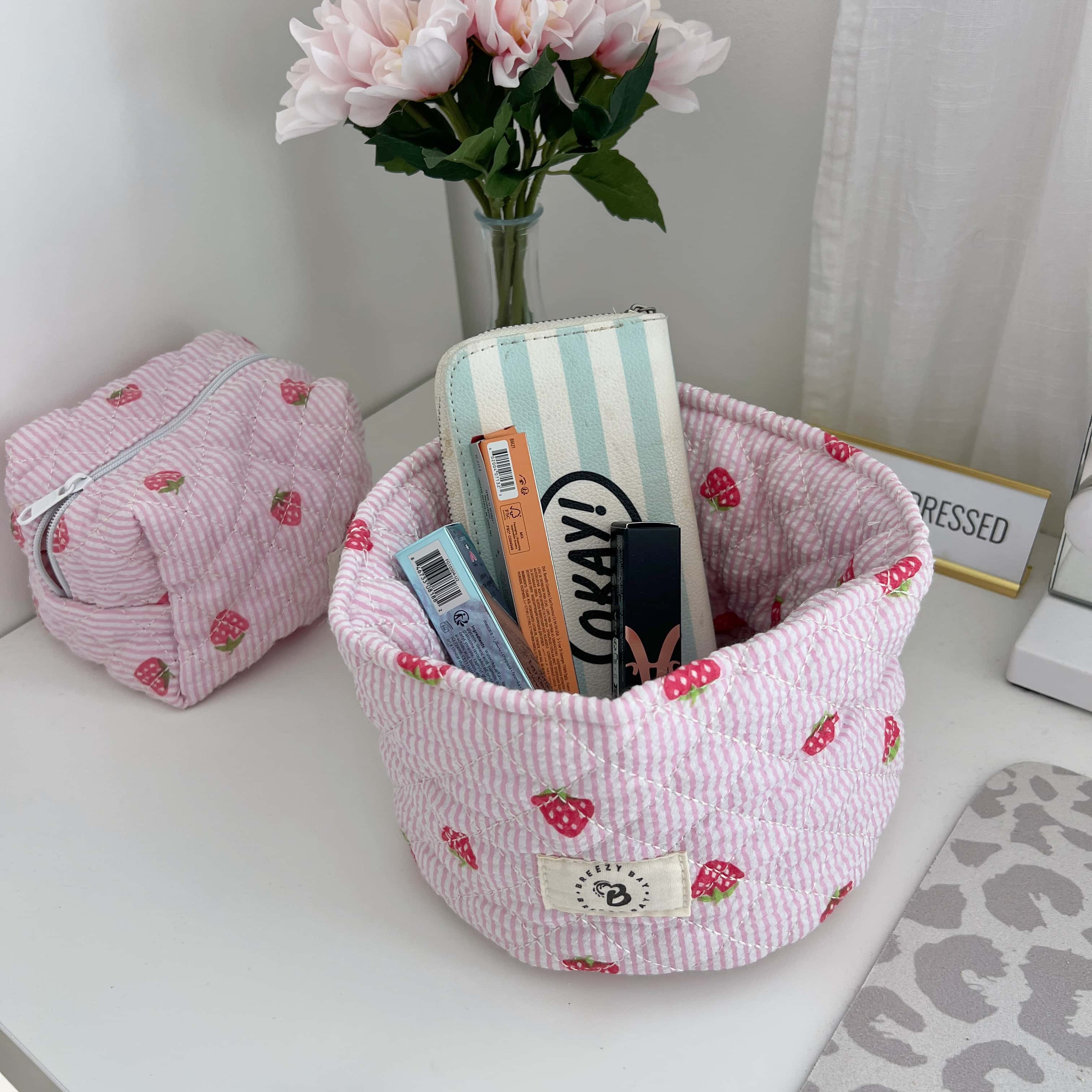 "Strawberry Dream" Vanity Basket