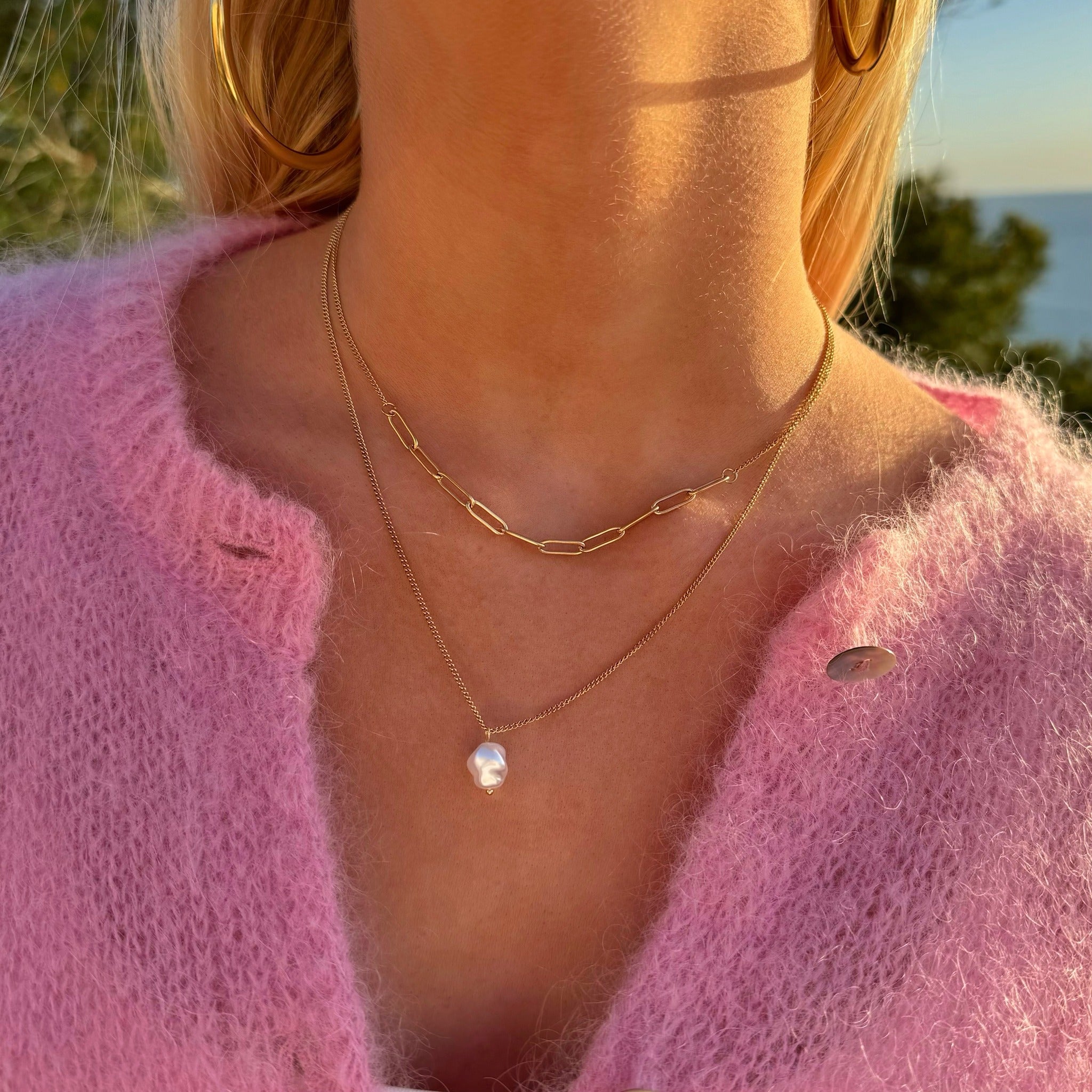 Shiny Ocean Necklace Layered