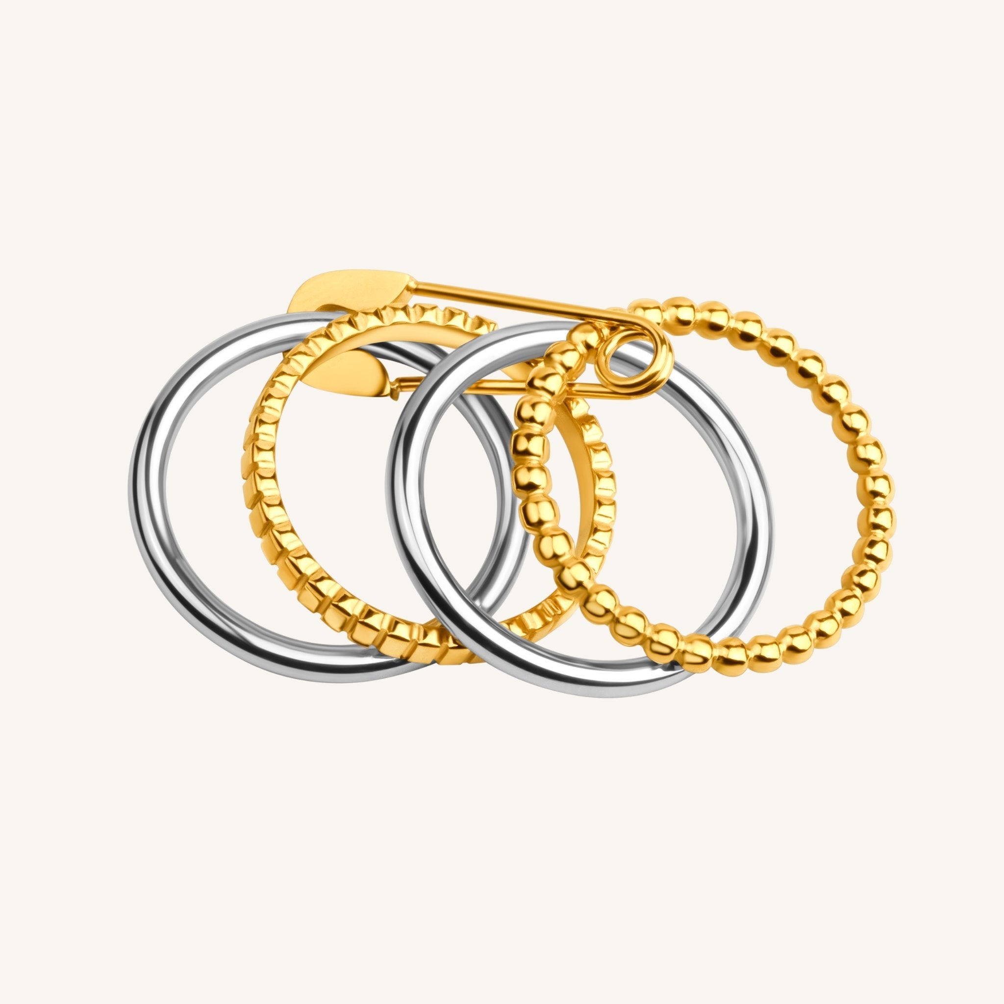 Mixed Pin Ring Stack