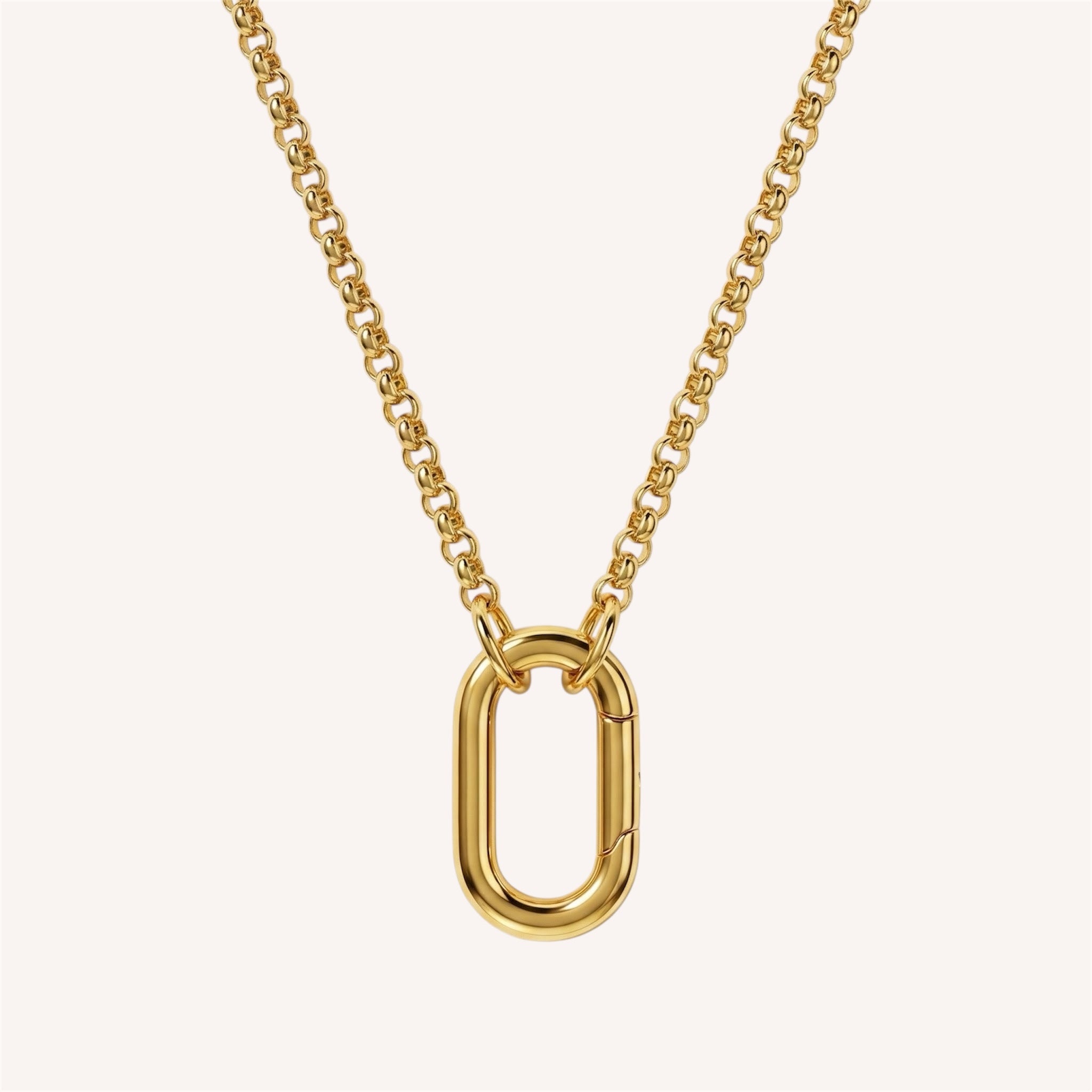 Dreamy Oval Charm Necklace