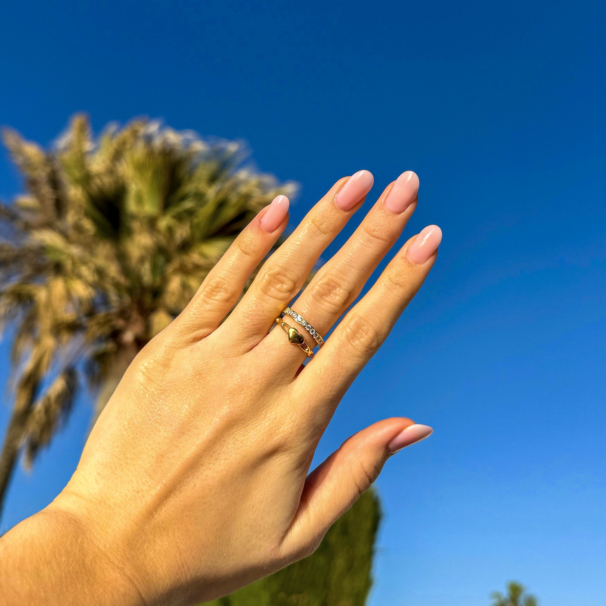 Heart Chain Ring