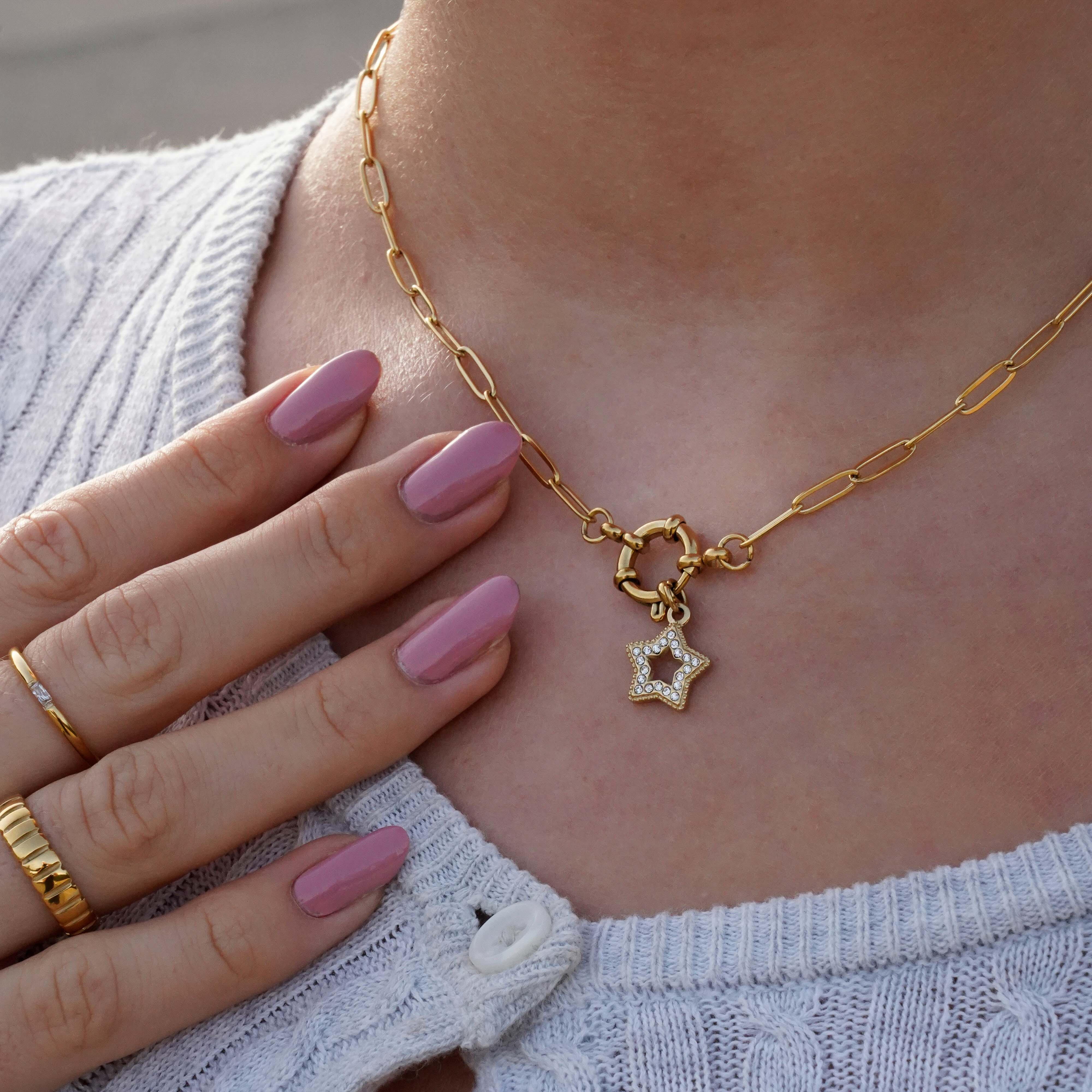 Paperclip Charm Necklace