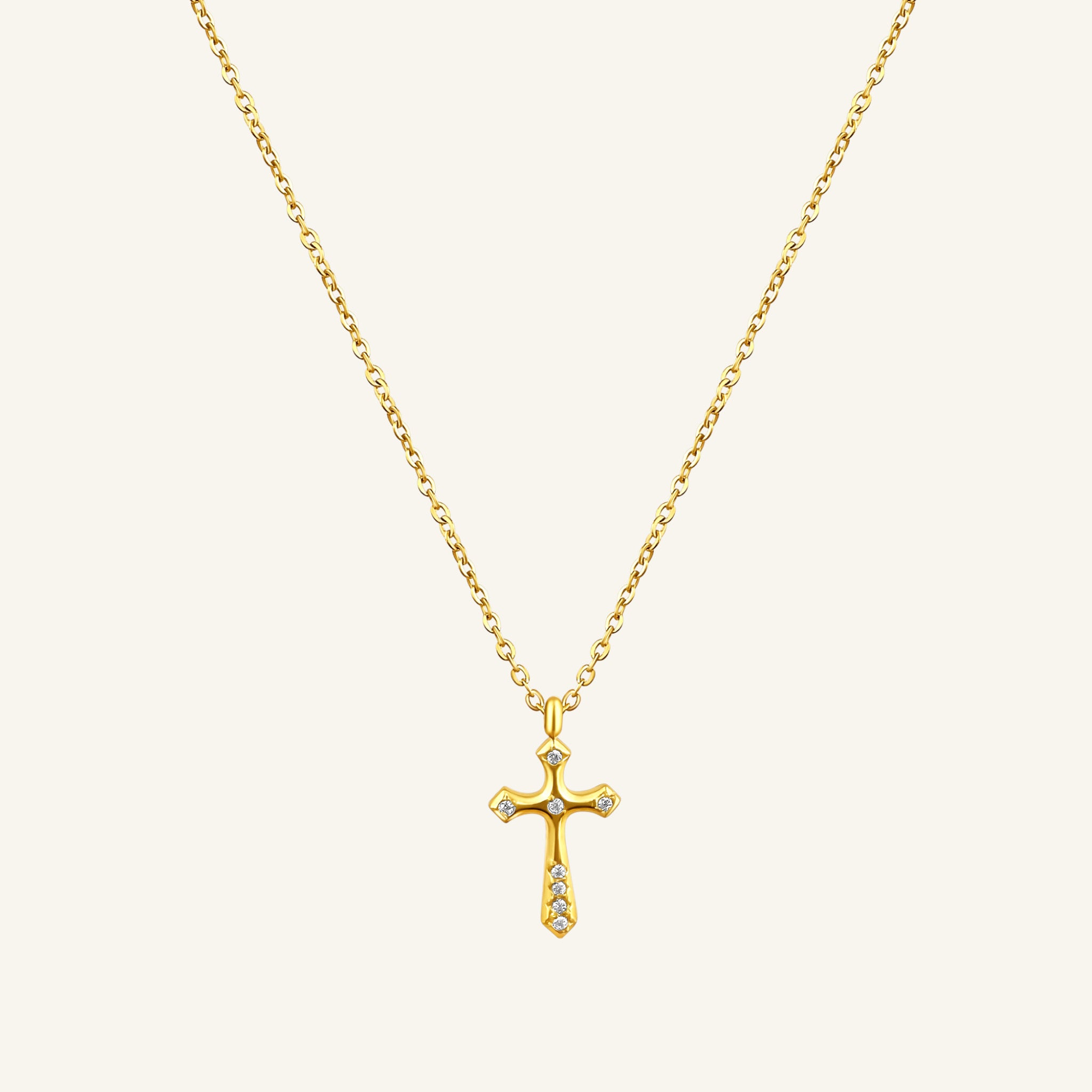 Sparkling Cross Necklace