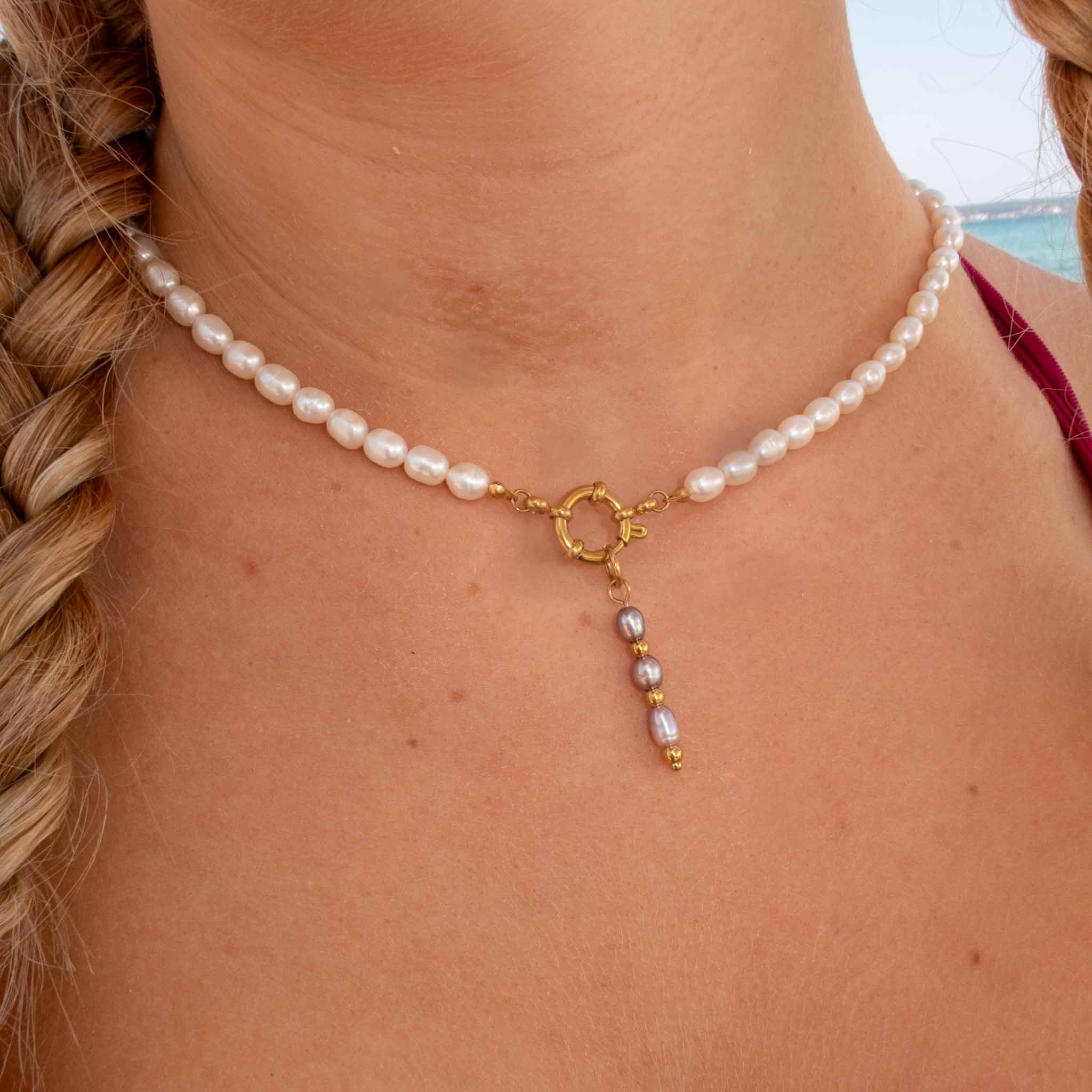 Purple Pearls Charm