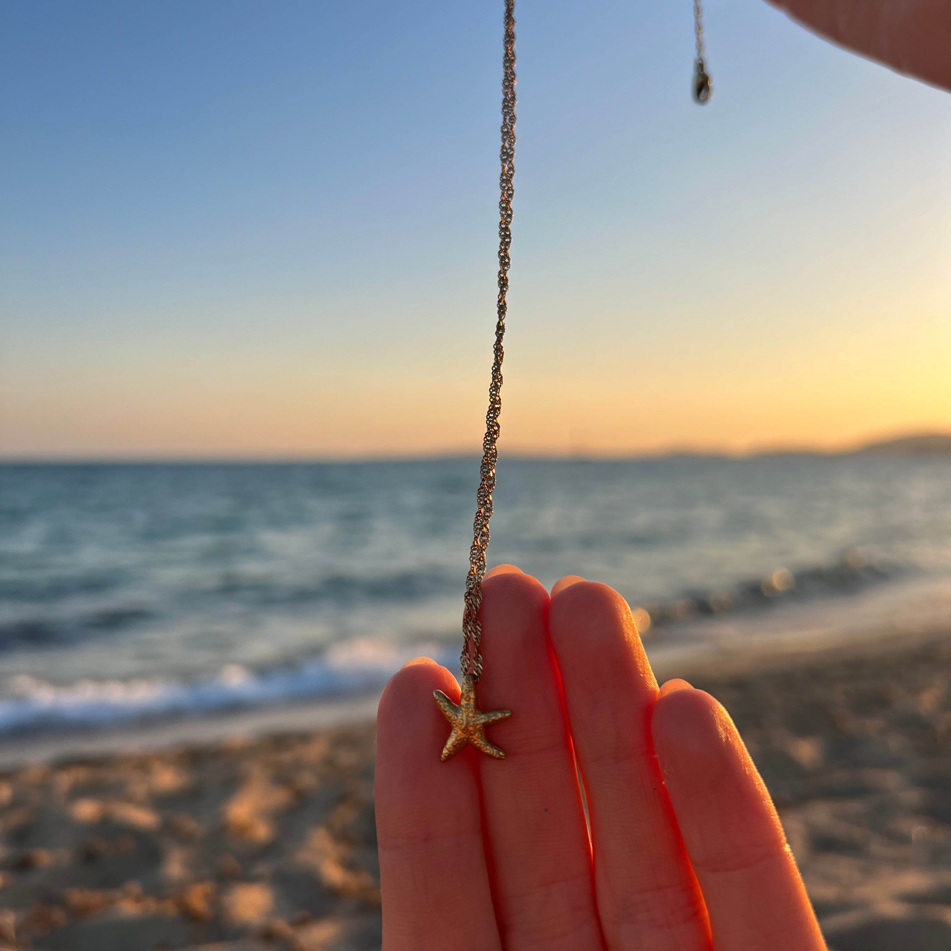 Golden Starfish Necklace