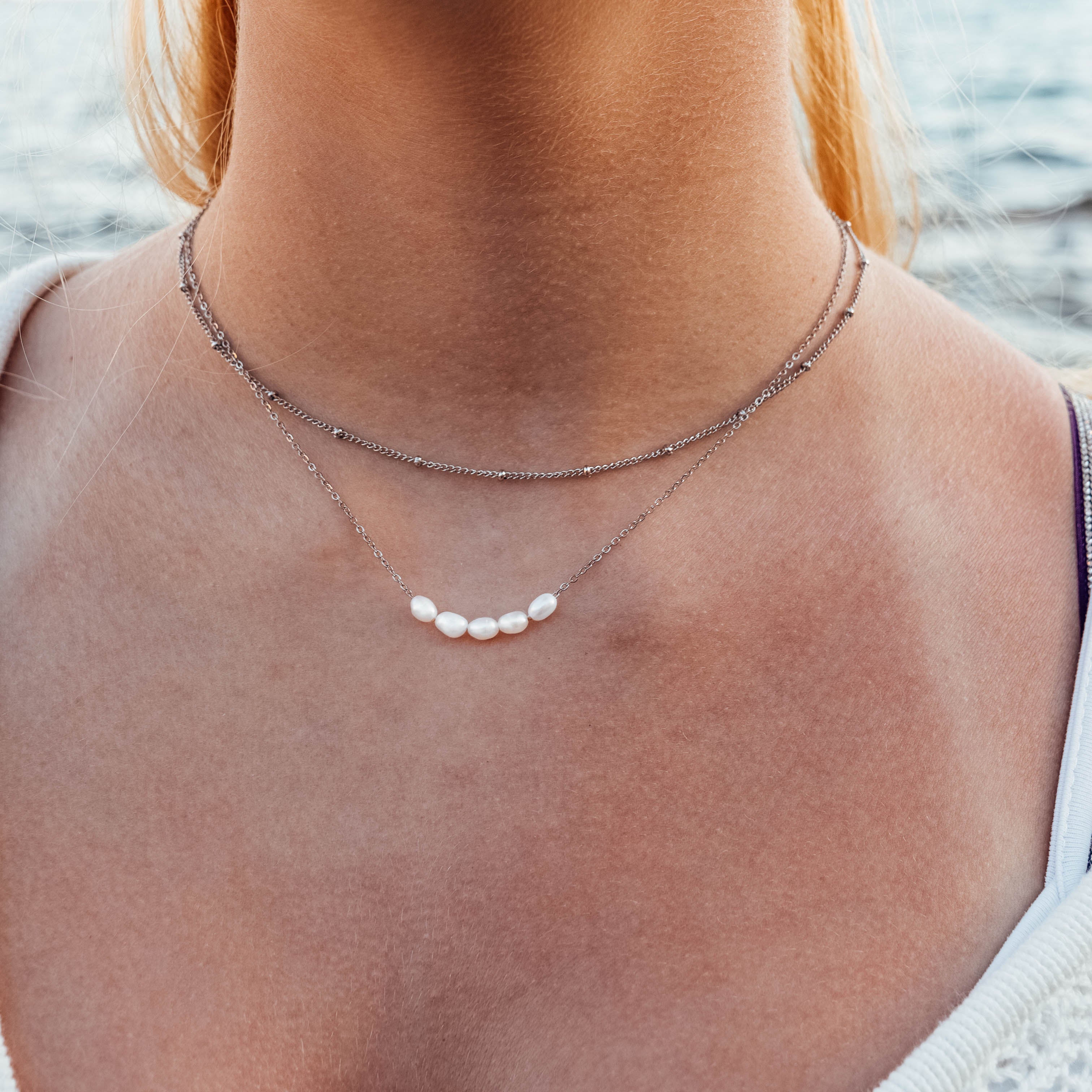 Layering Pearl Necklace